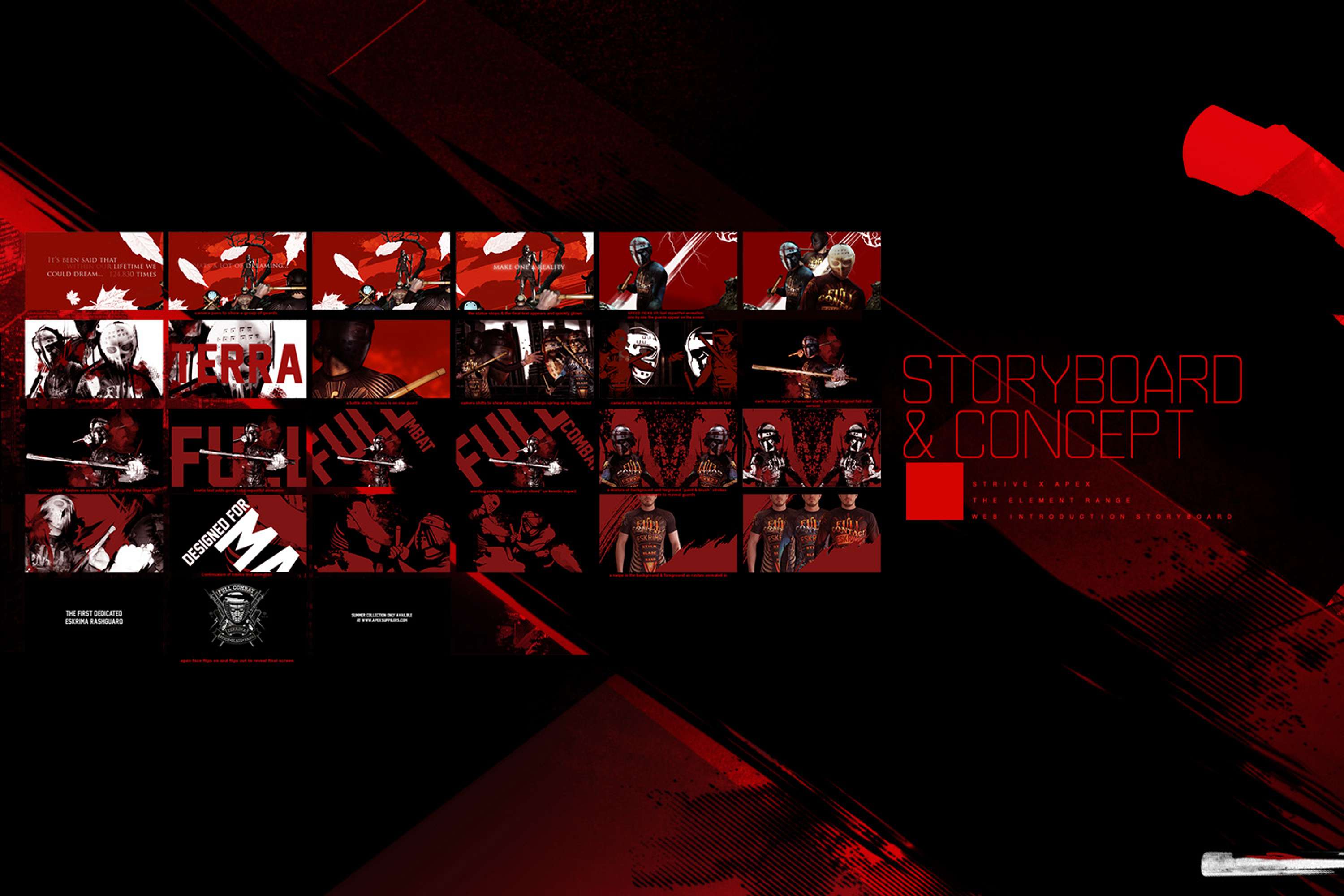 Apex rebrand and Element apparel creation by jamie reid