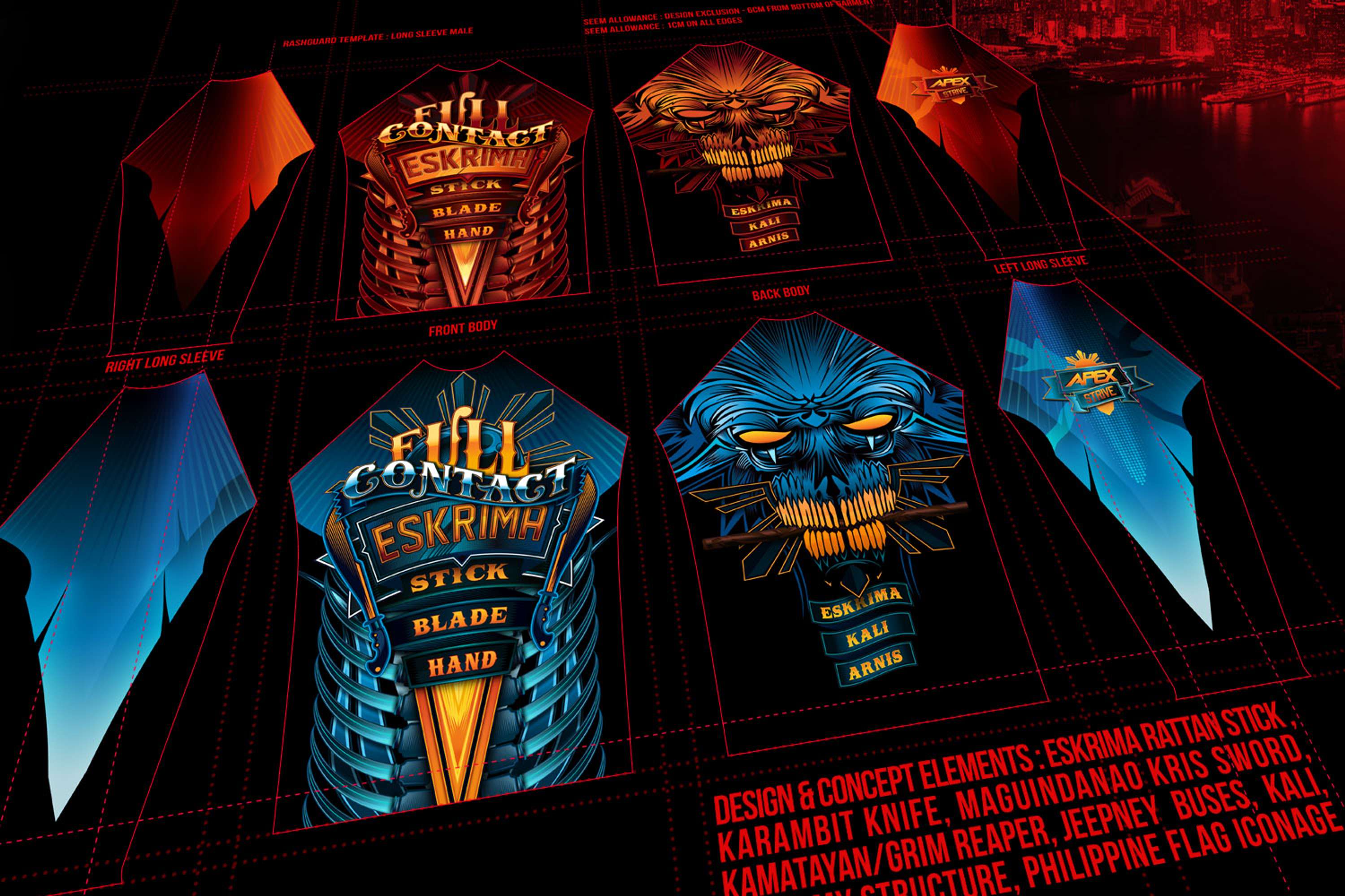 Apex rebrand and Element apparel creation by jamie reid