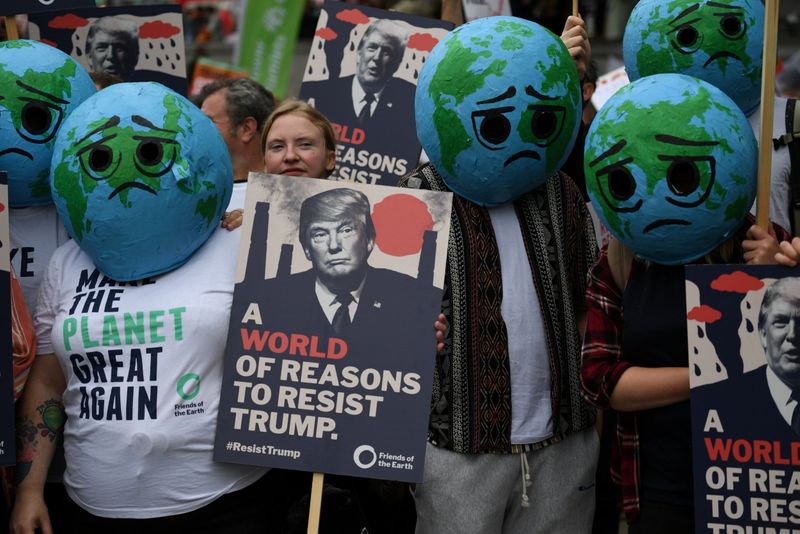 Trump March Sad Earths by Esme Callaghan