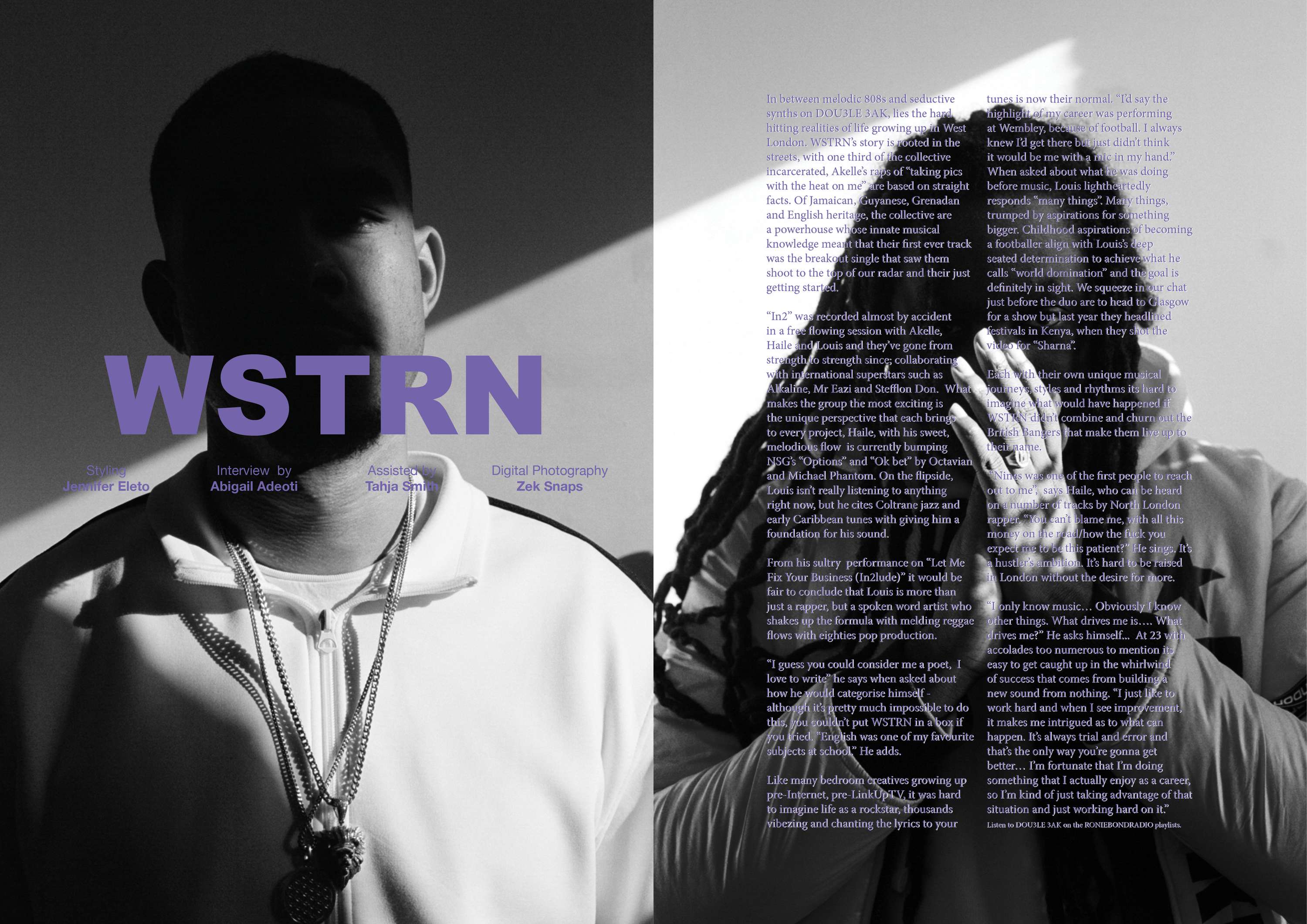 WSTRN - interview and portrait photography by AB$ Adeoti