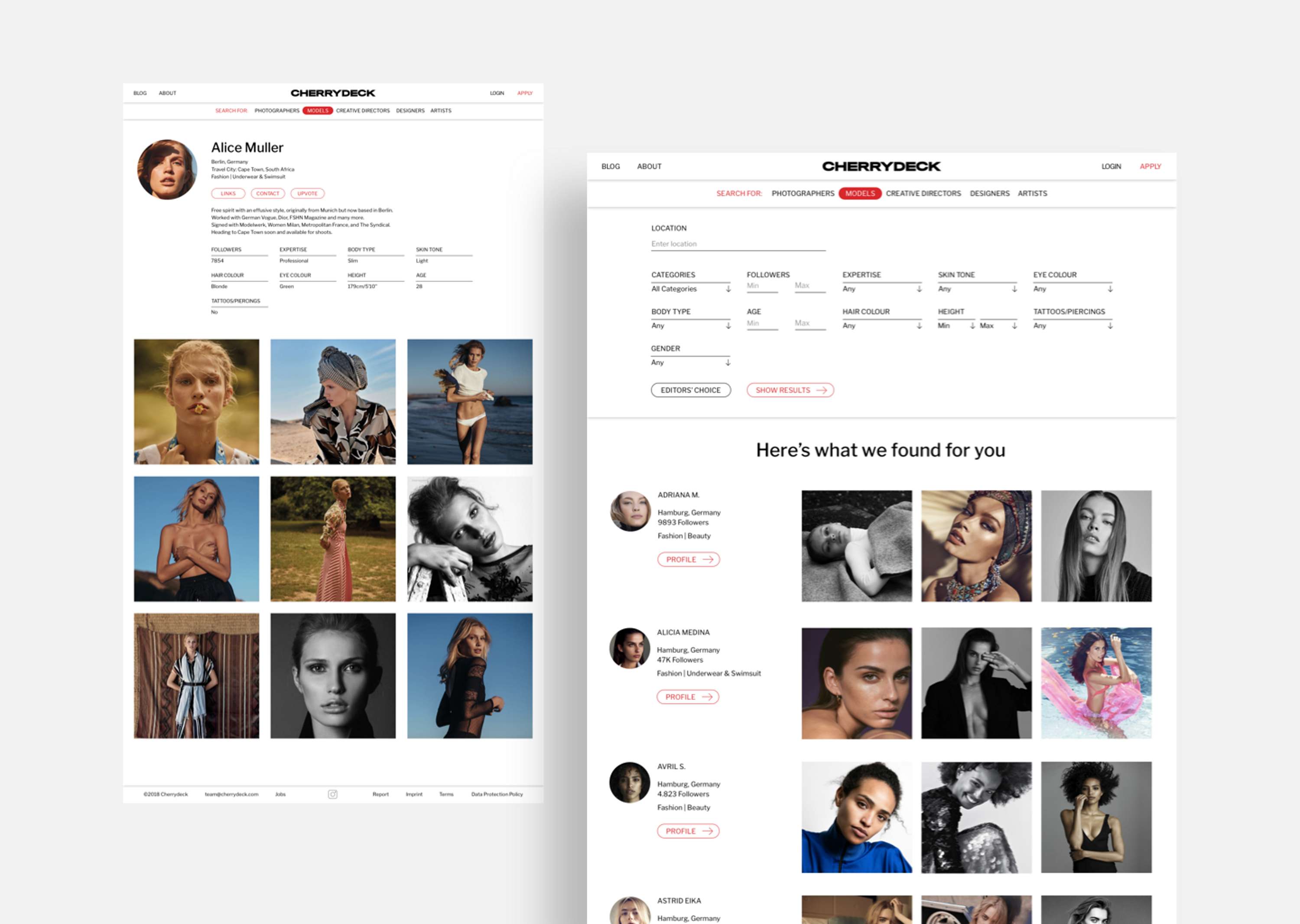 Search Page | Cherrydeck by Mariana Mourão