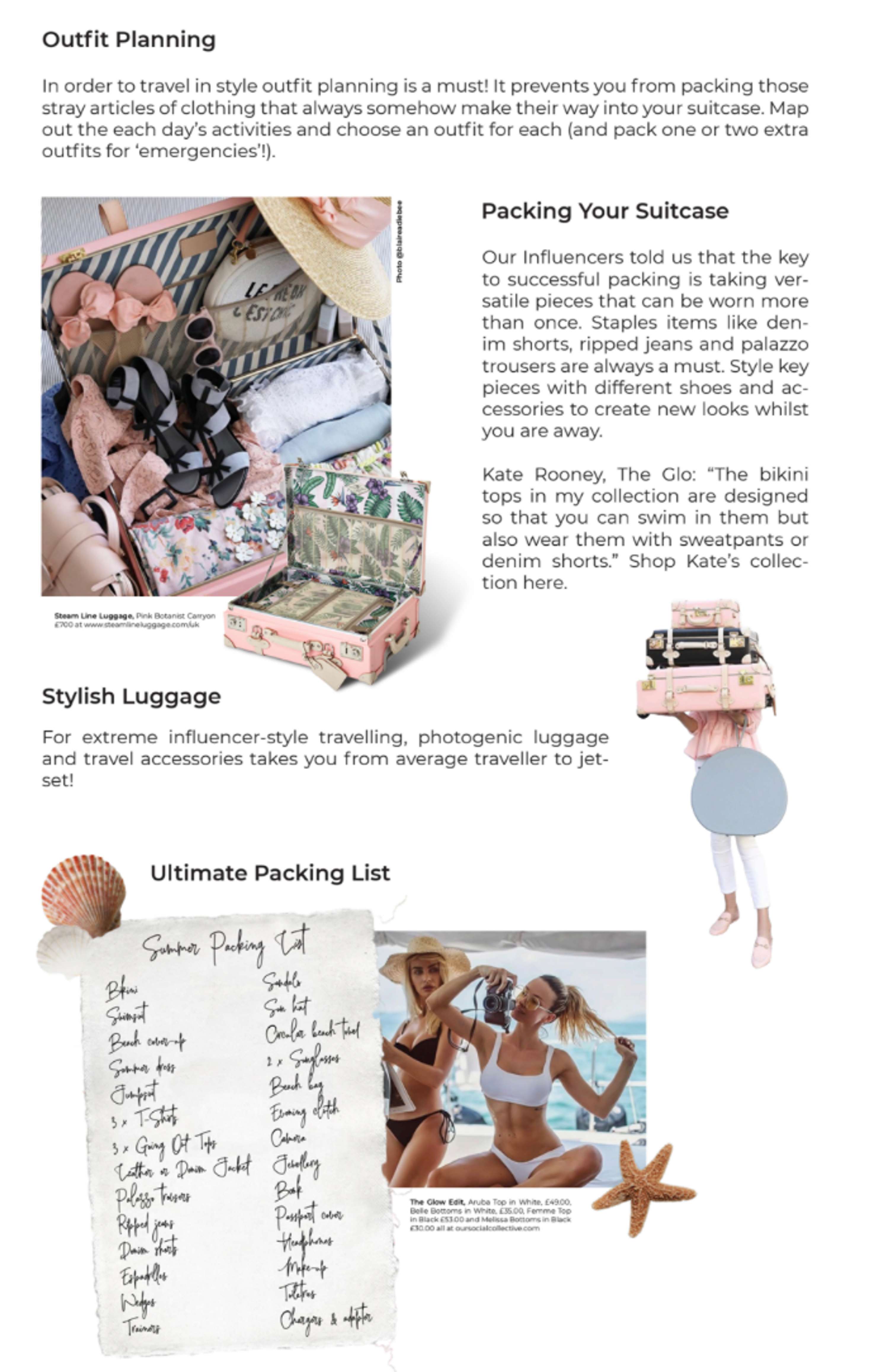 Editorial | How to Pack Like an Influencer by Carina Derhalli