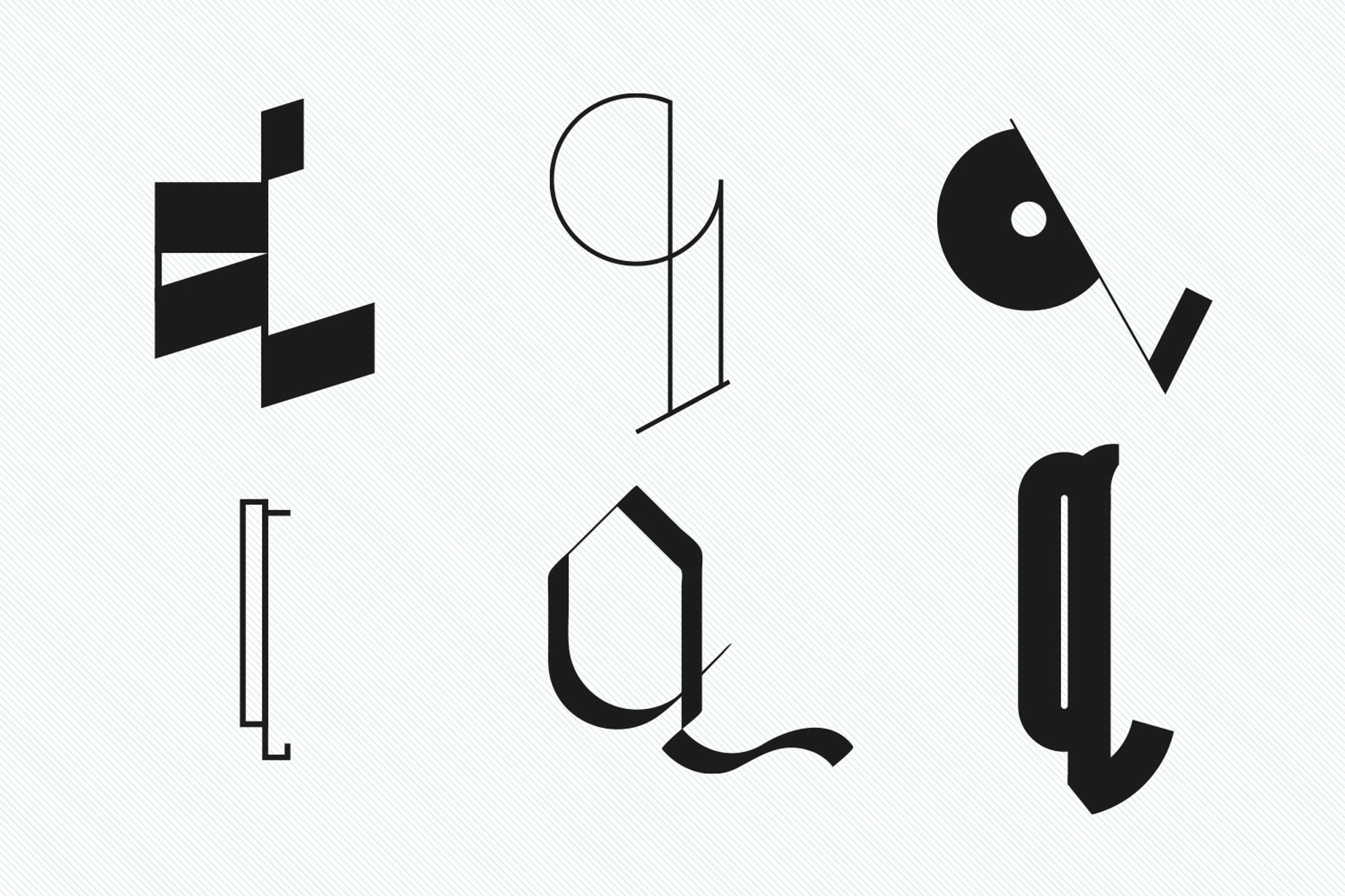 Creative type design experiments by David Jackson