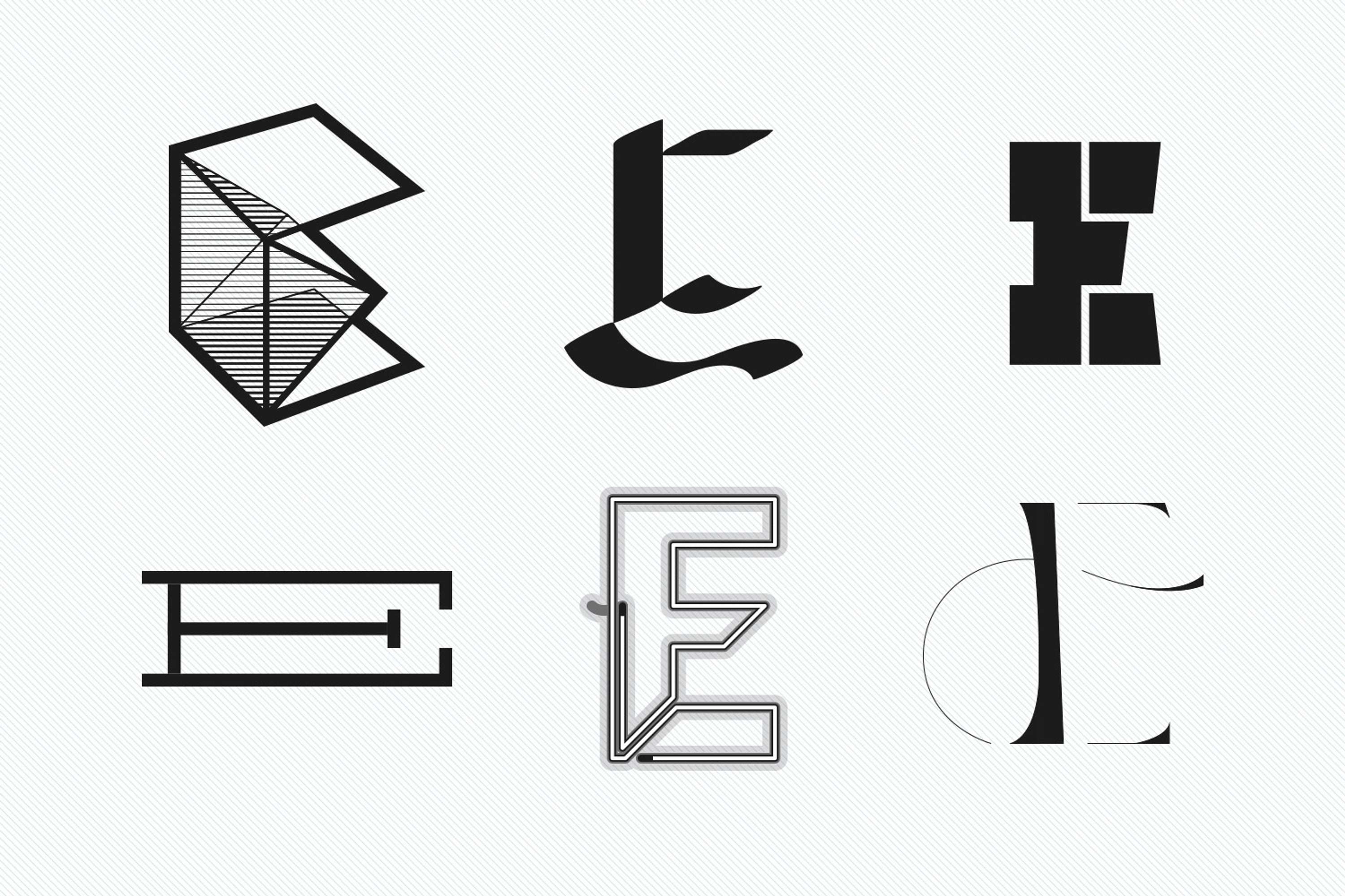 Creative type design experiments by David Jackson