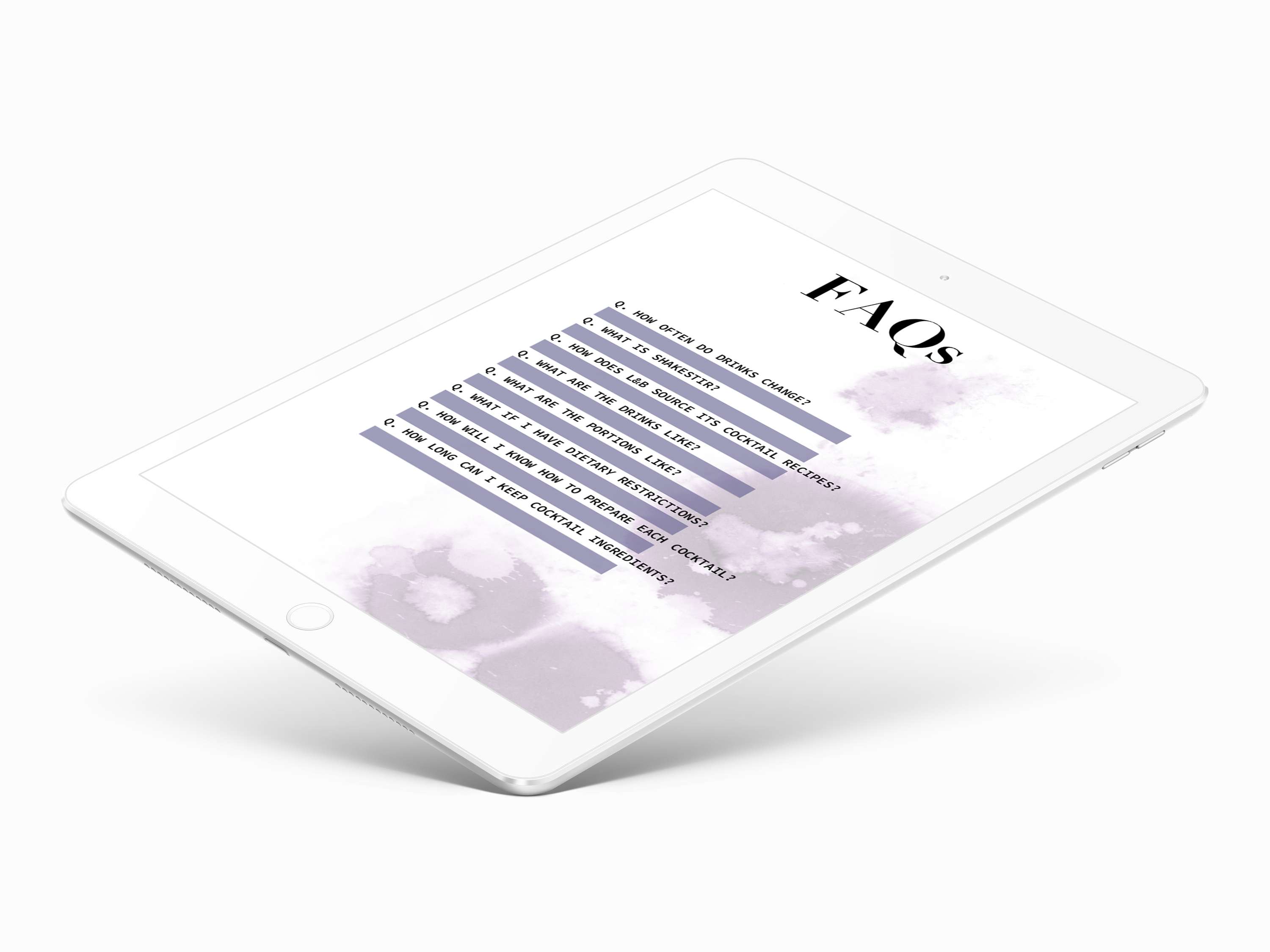 L&B Mixology App by Elena Scarratt