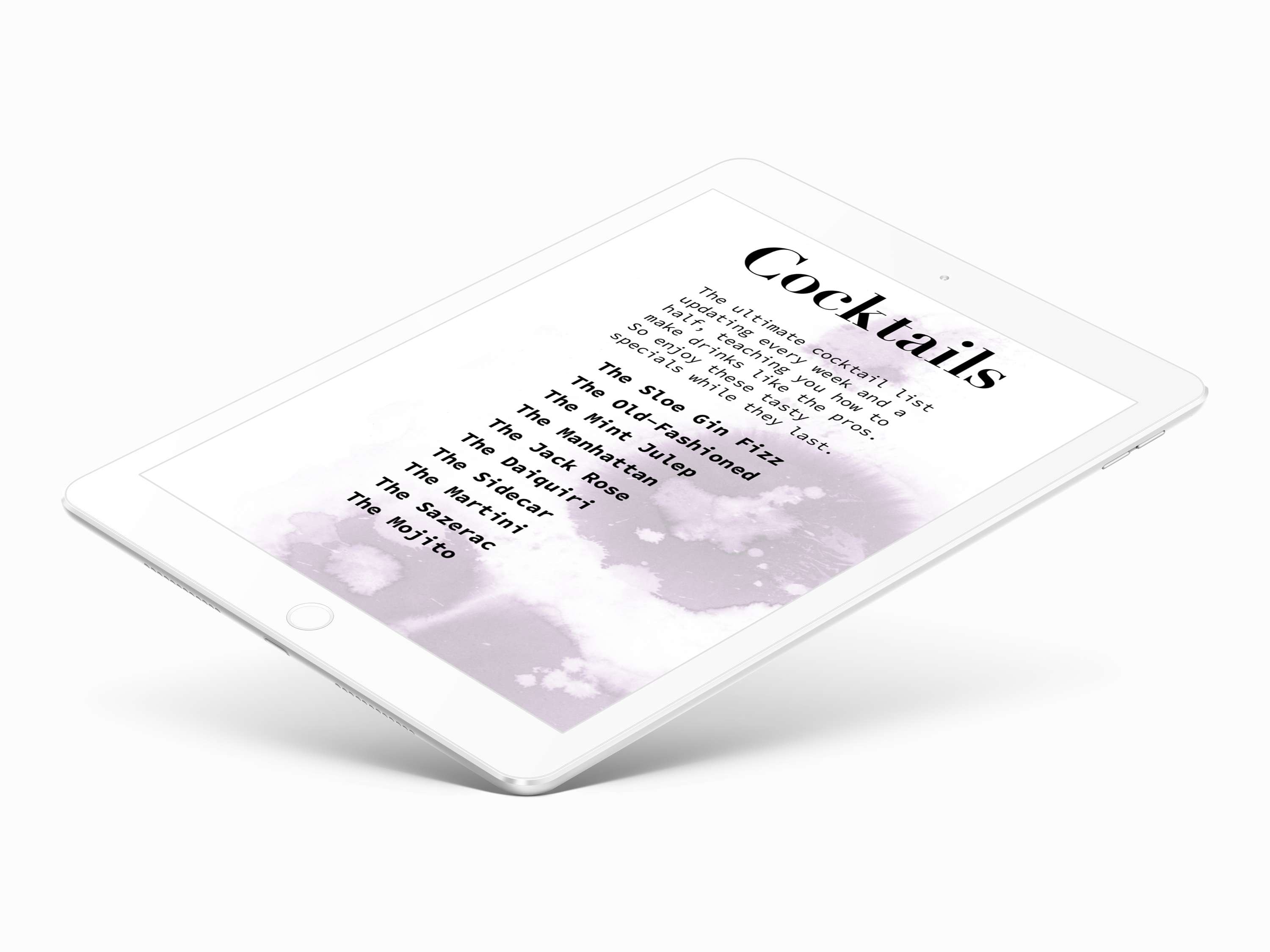 L&B Mixology App by Elena Scarratt