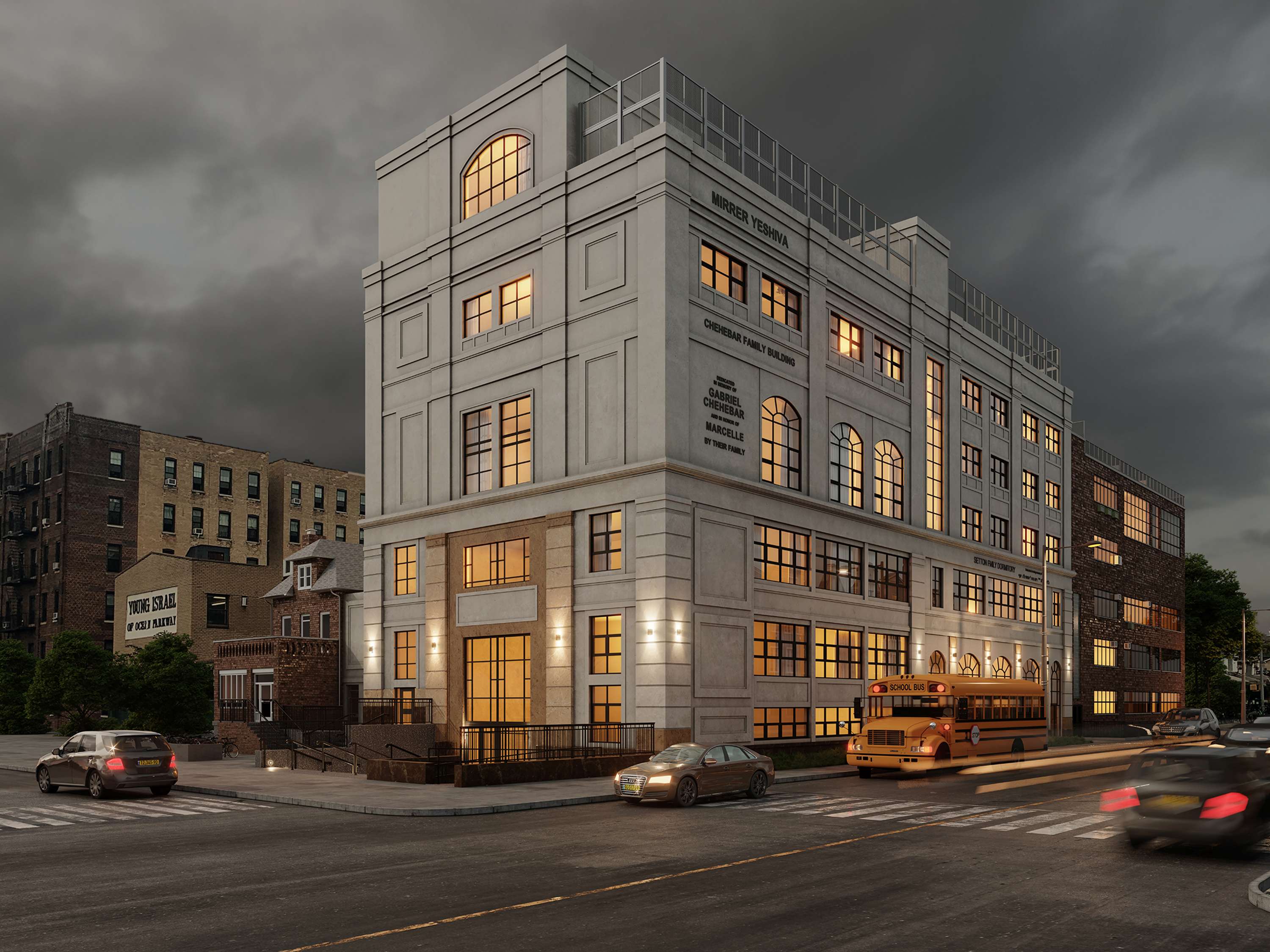 Exterior rendering based on a real photo by Olena Chyslova