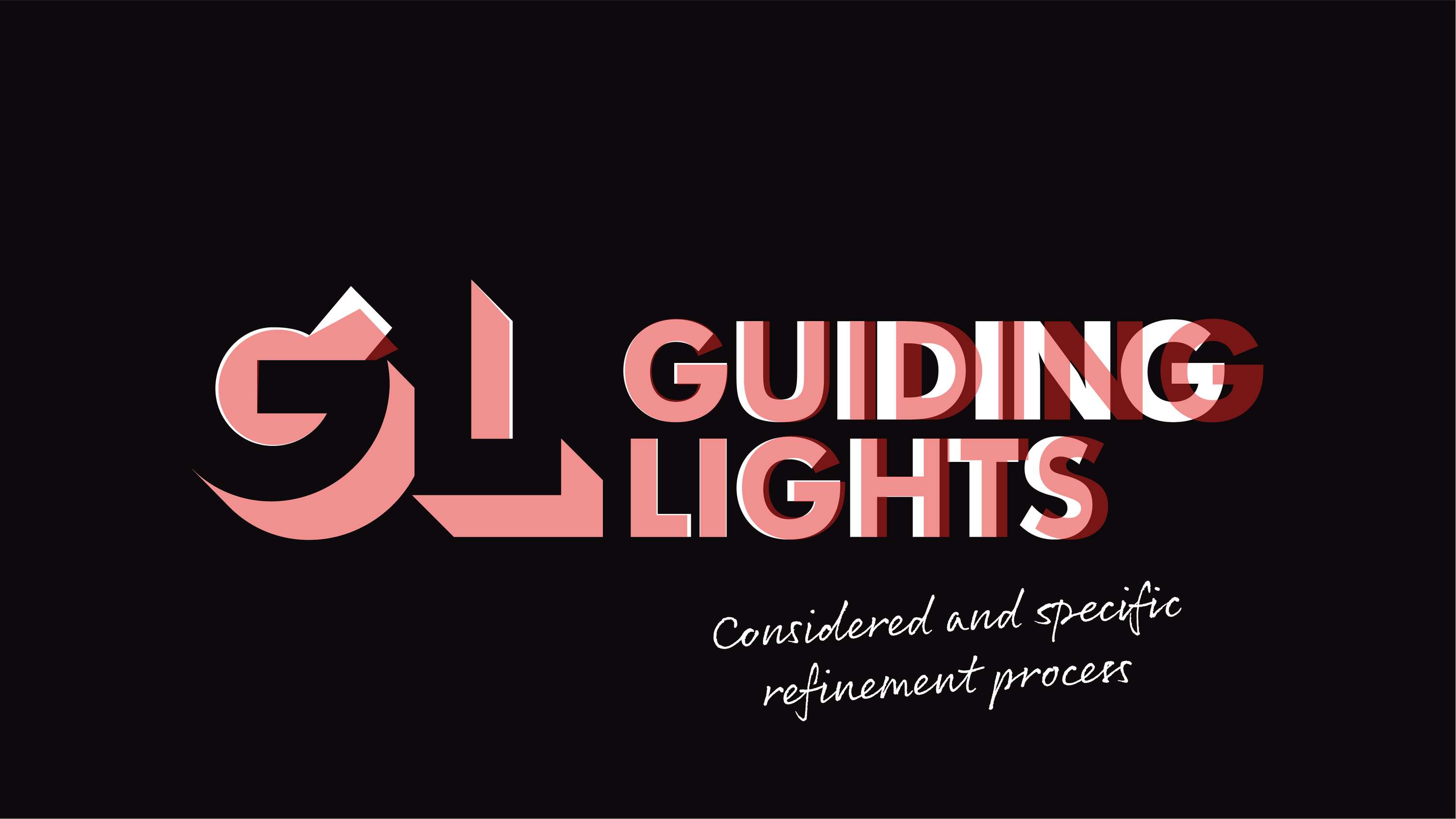 Guiding Lights programme identity by Eddie Stuart