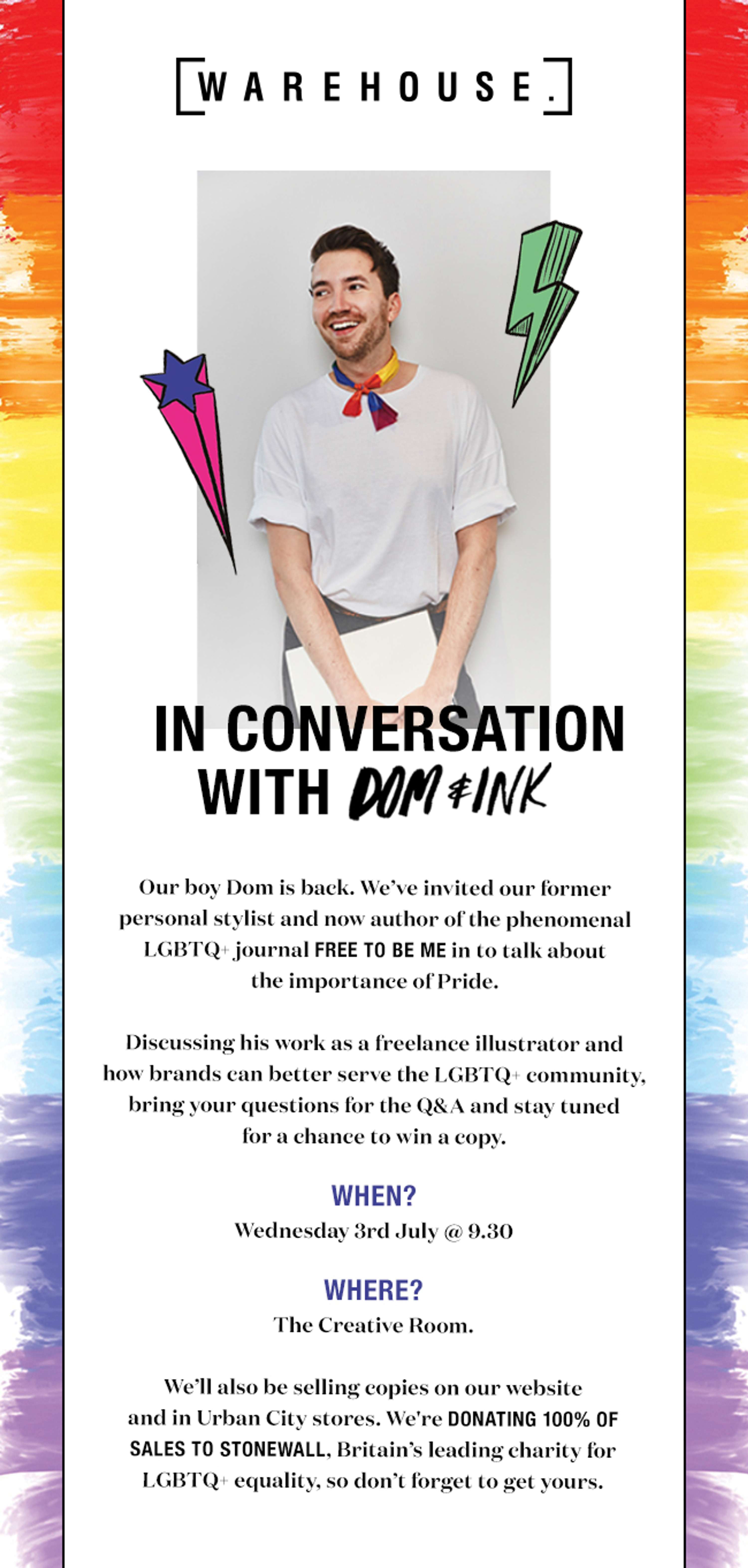 Pride 2019 with Dom&Ink by Zoe Coxon