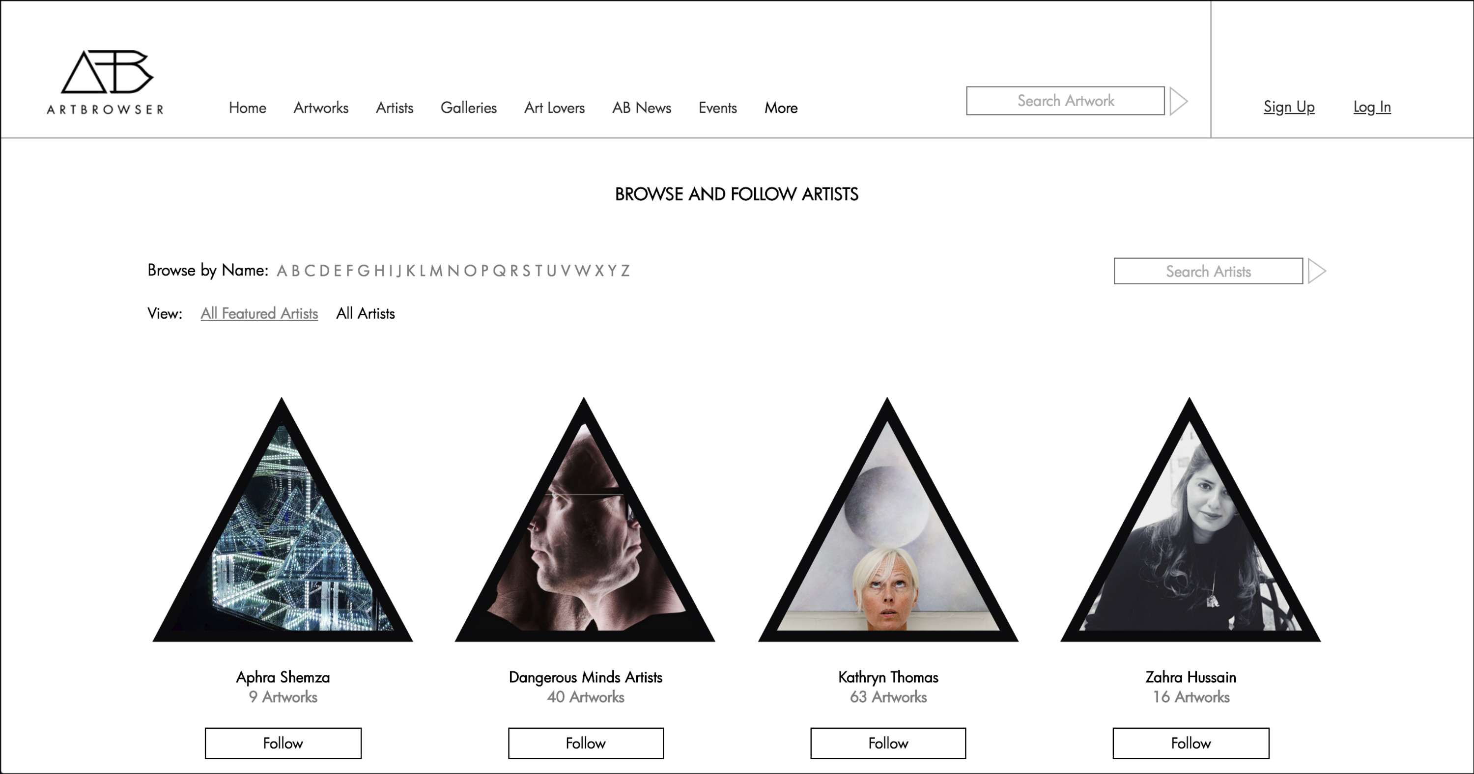 ArtBrowser - Branding & Creative Direction by - Eccentric O -