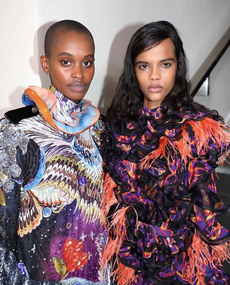 Mary Katrantzou LFW 2019 by Katie hurst