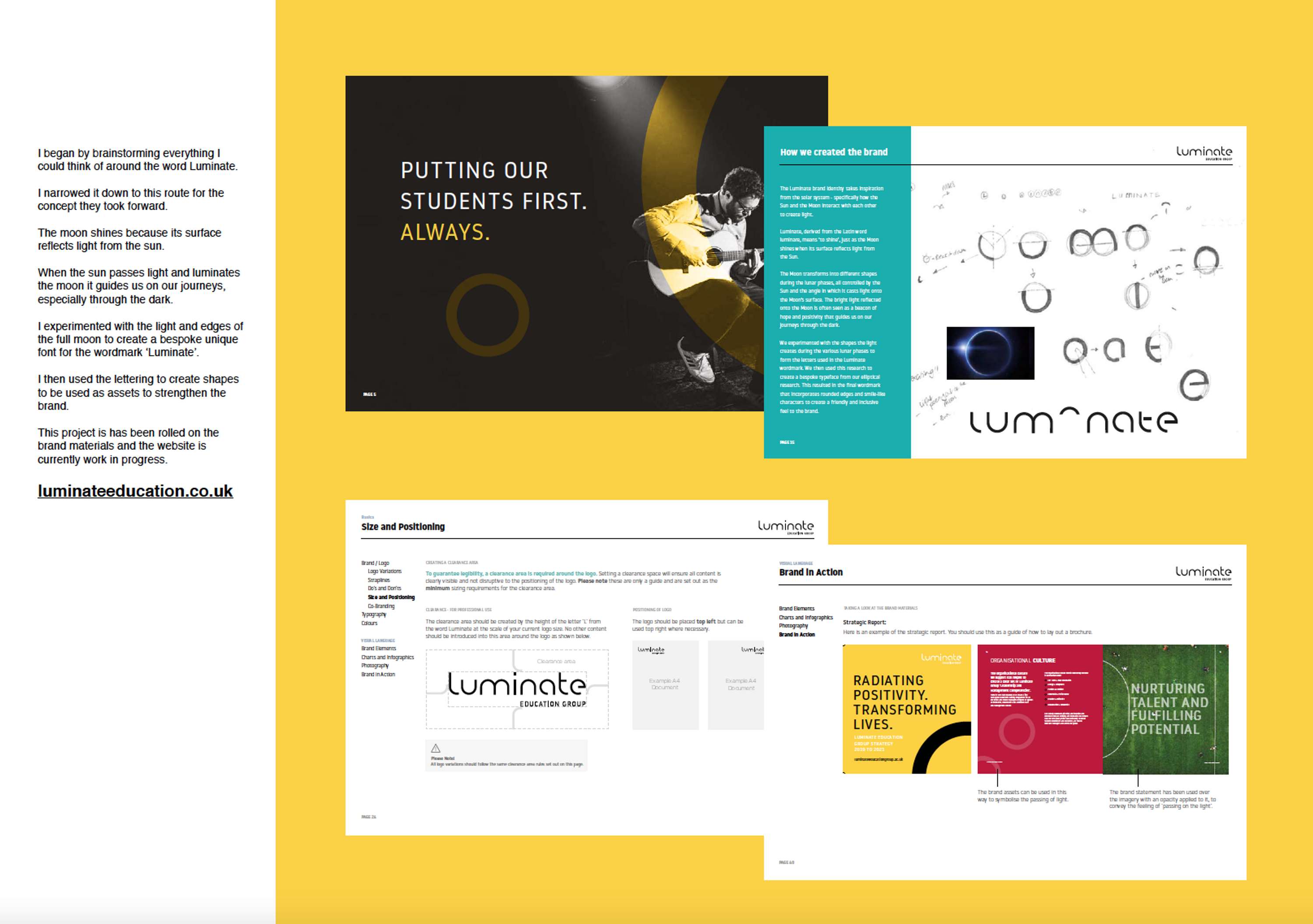 Luminate re-brand and website by Anna Wanczyk