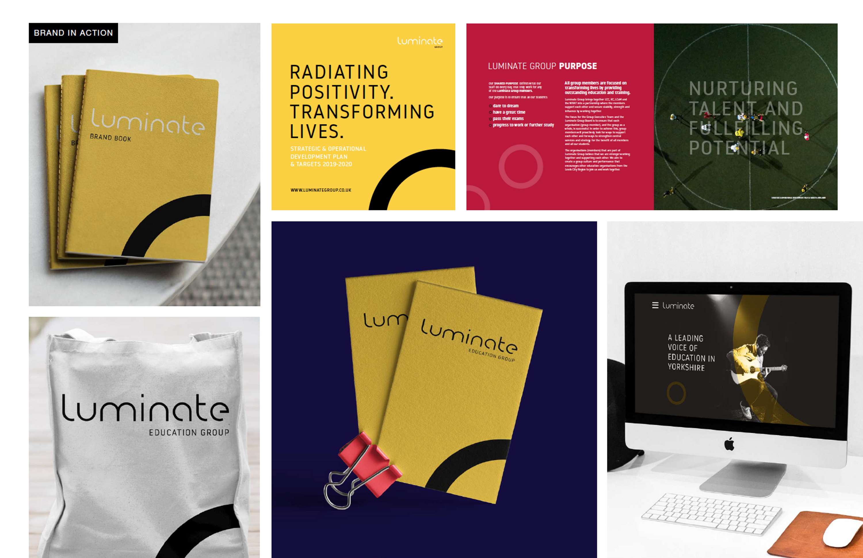 Luminate re-brand and website by Anna Wanczyk
