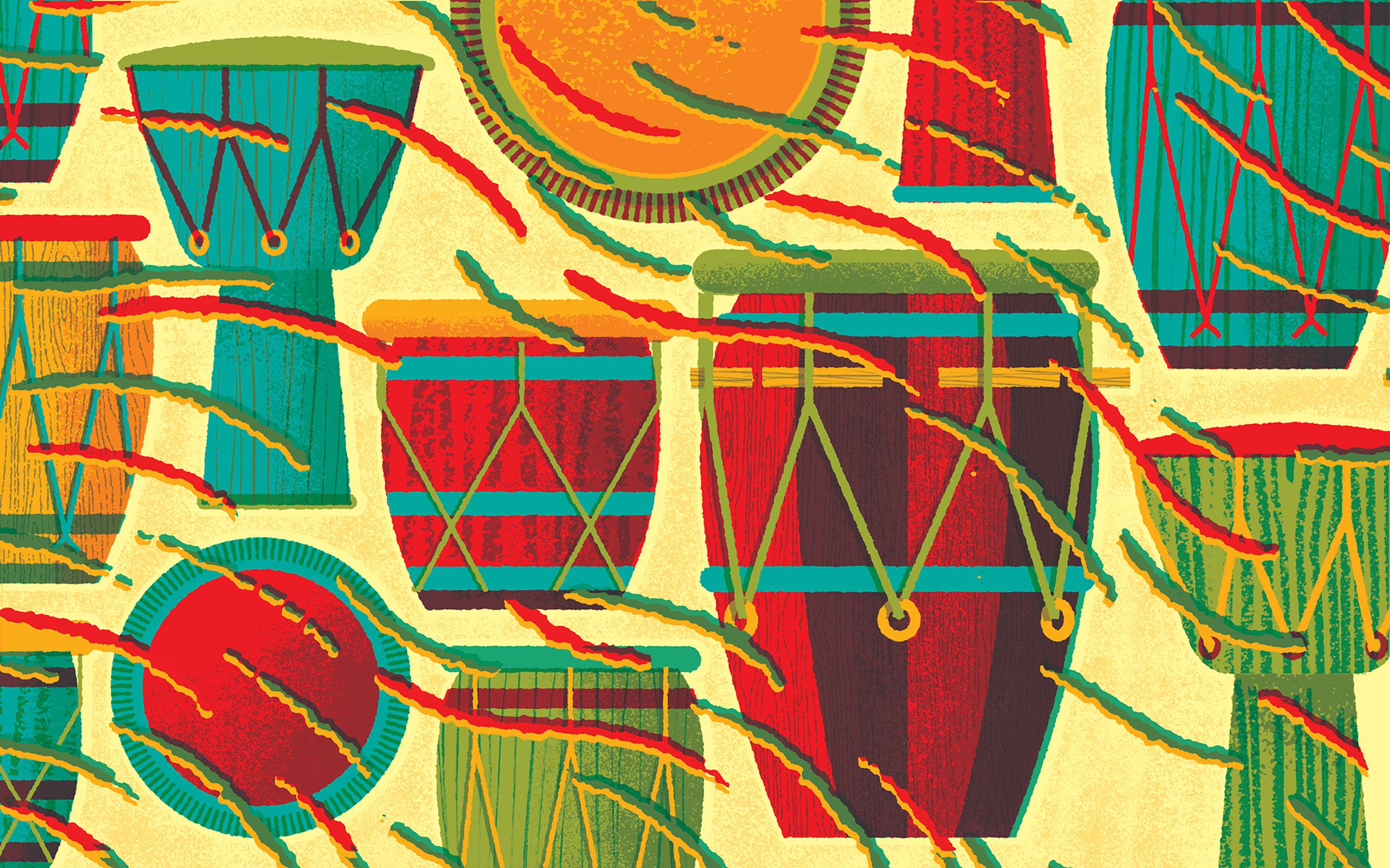 Red Bull Radio monthly show graphics by Nick Taylor