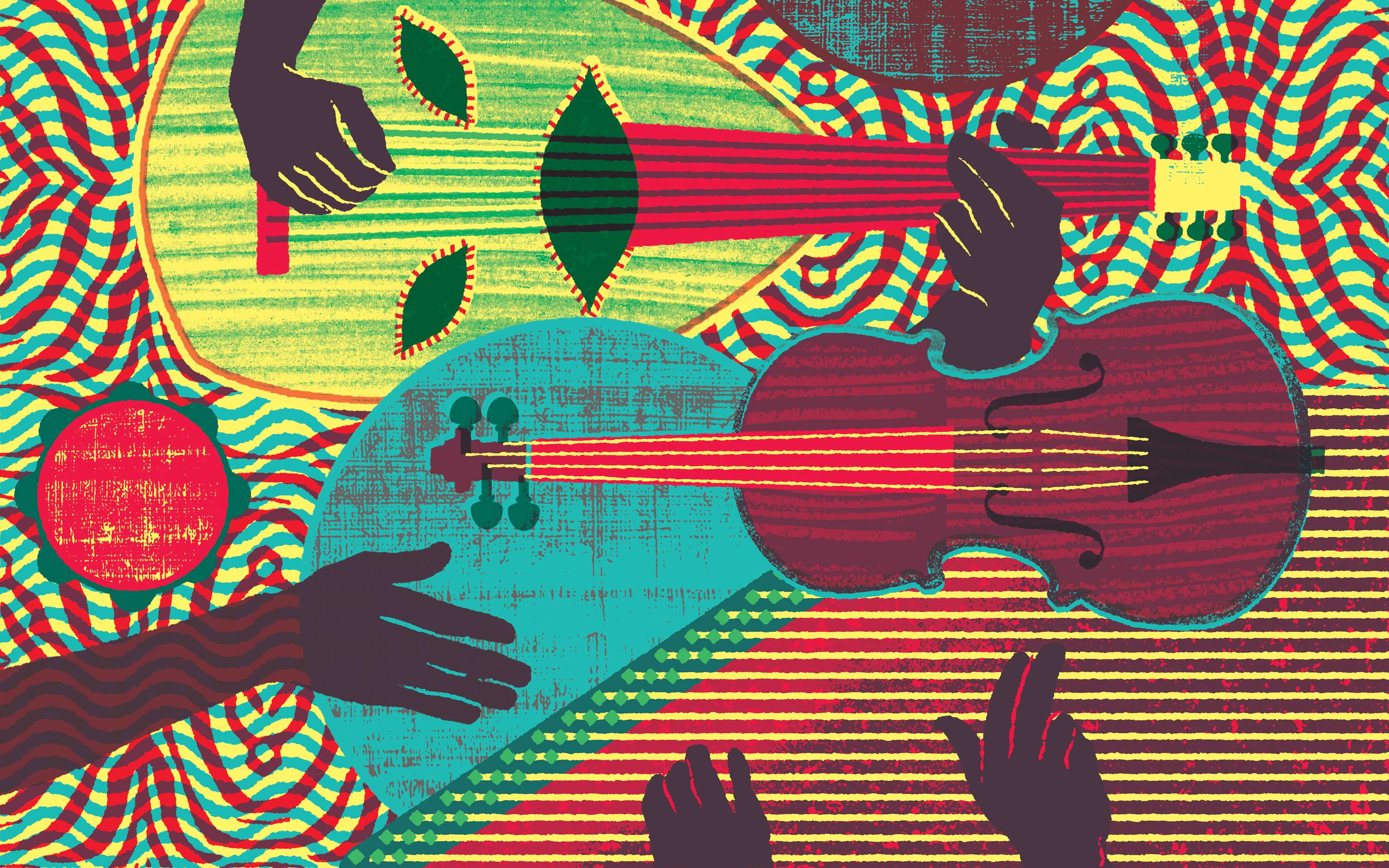 Red Bull Radio monthly show graphics by Nick Taylor