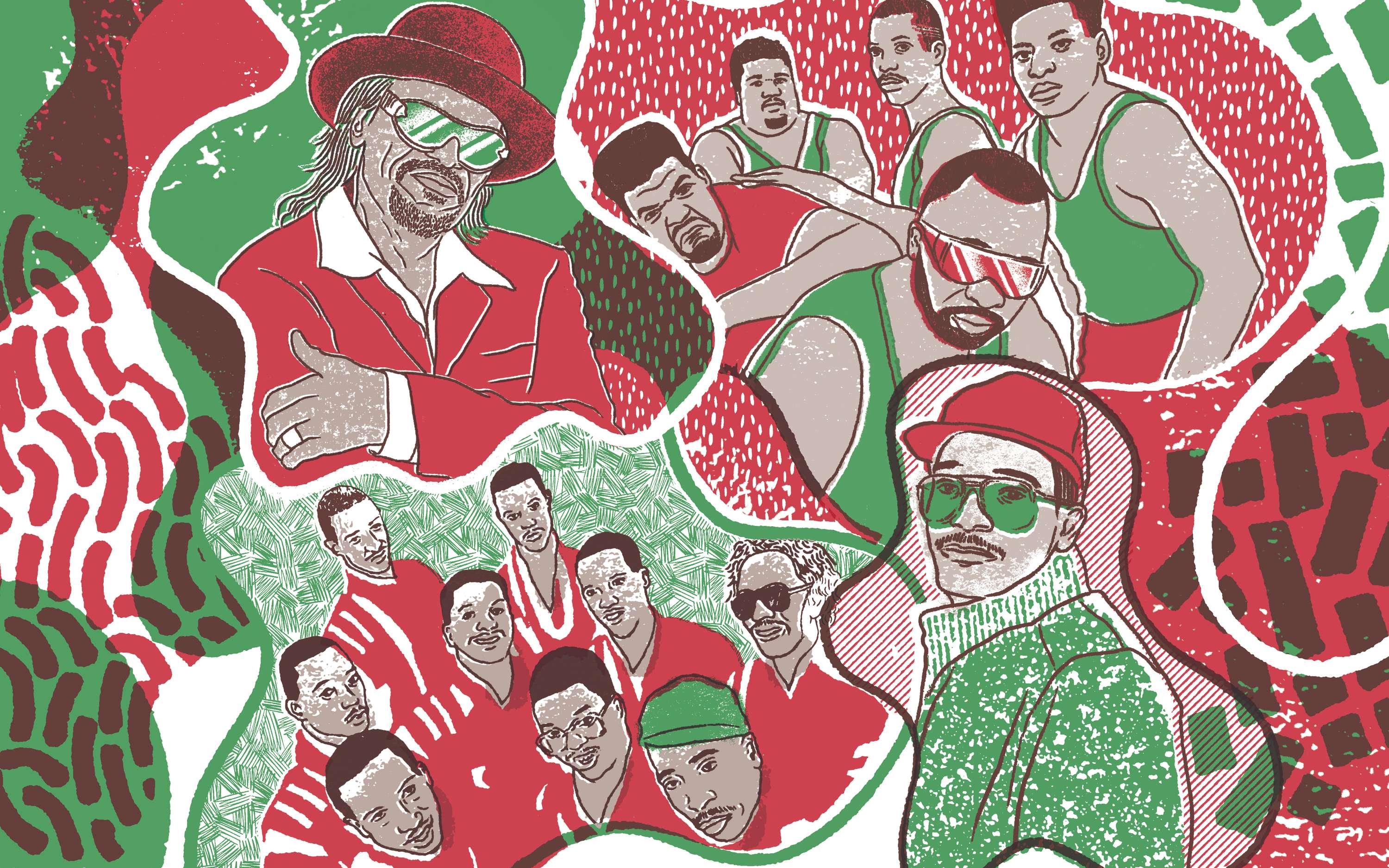 Red Bull Radio monthly show graphics by Nick Taylor