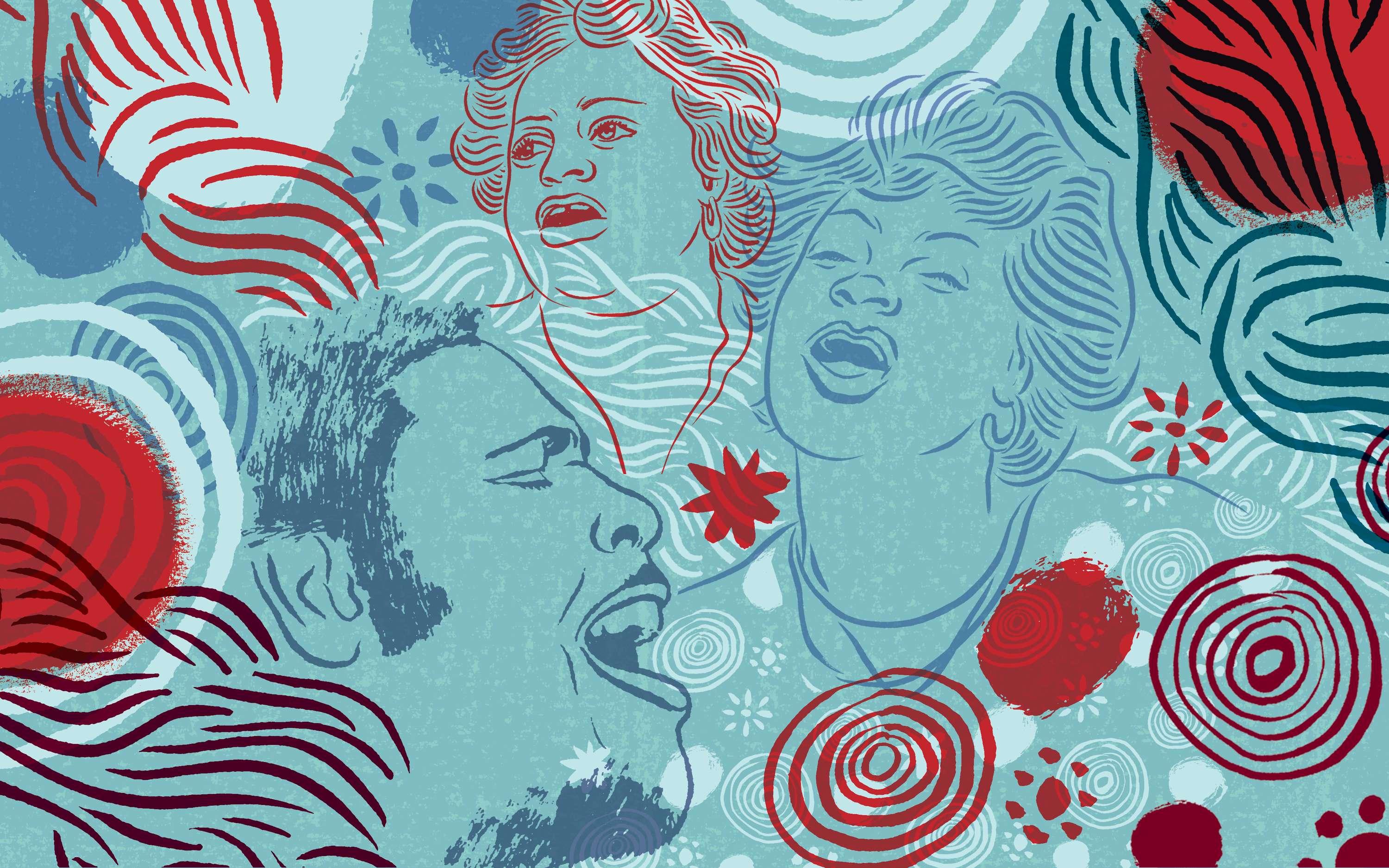 Red Bull Radio monthly show graphics by Nick Taylor