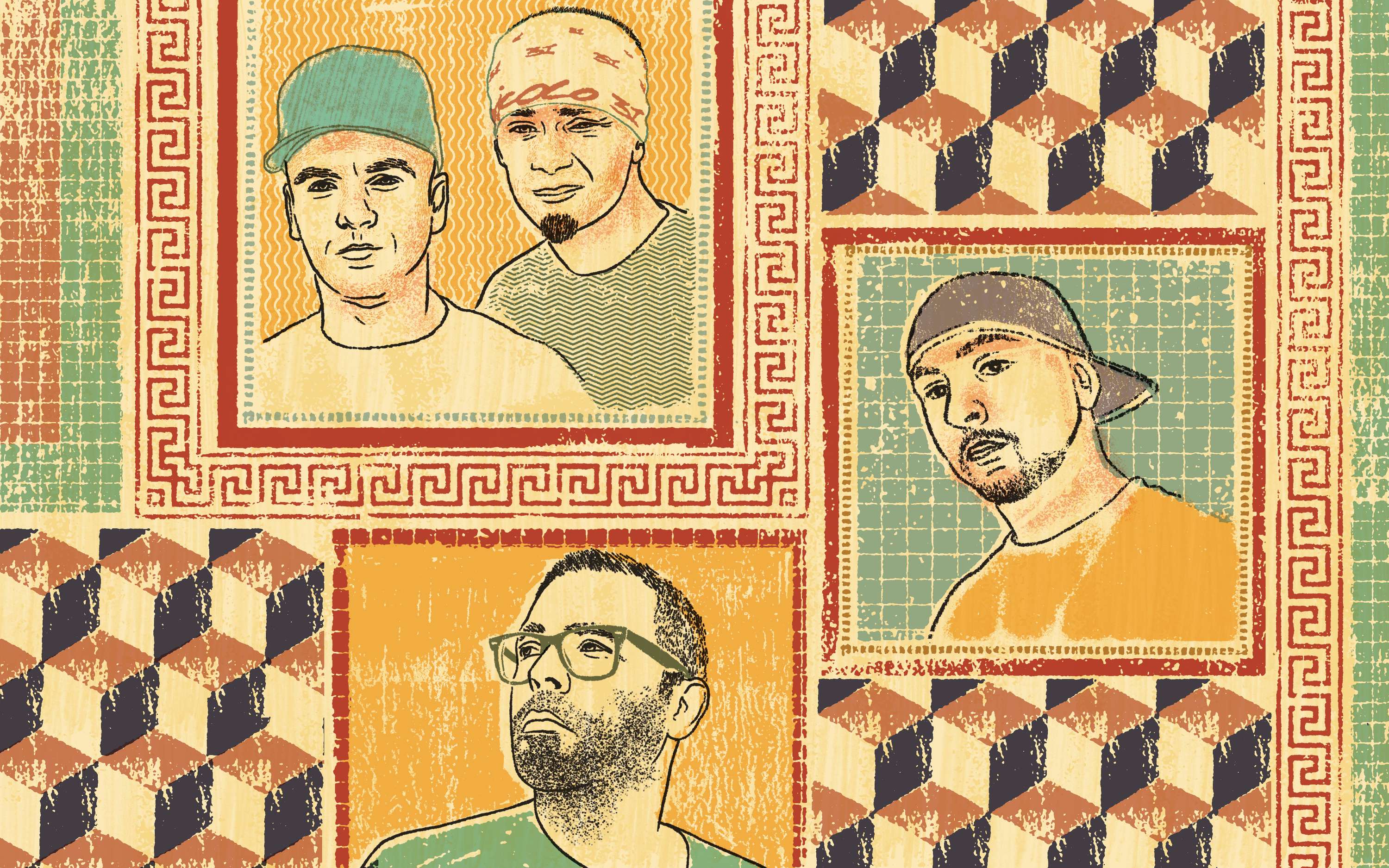 Red Bull Radio monthly show graphics by Nick Taylor