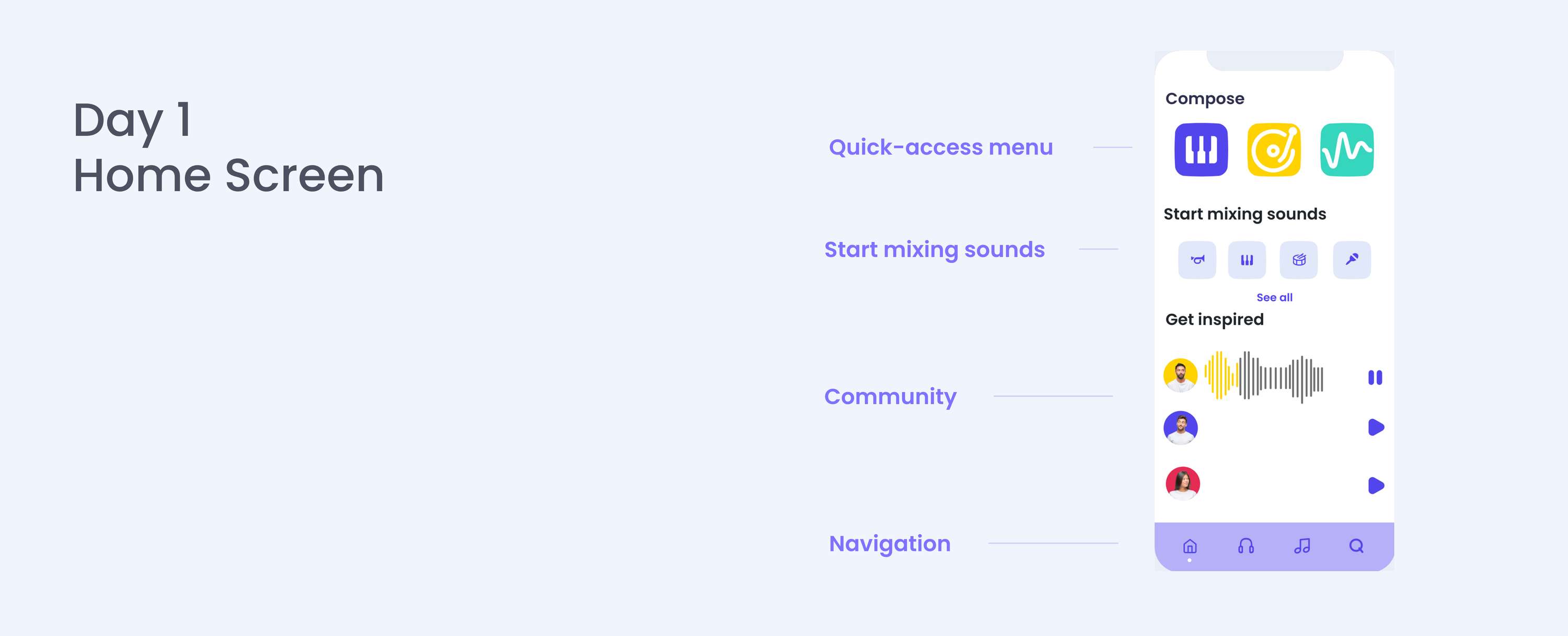 MasterBeat - Adobe XD Daily Challenge by Ivana D'Accico