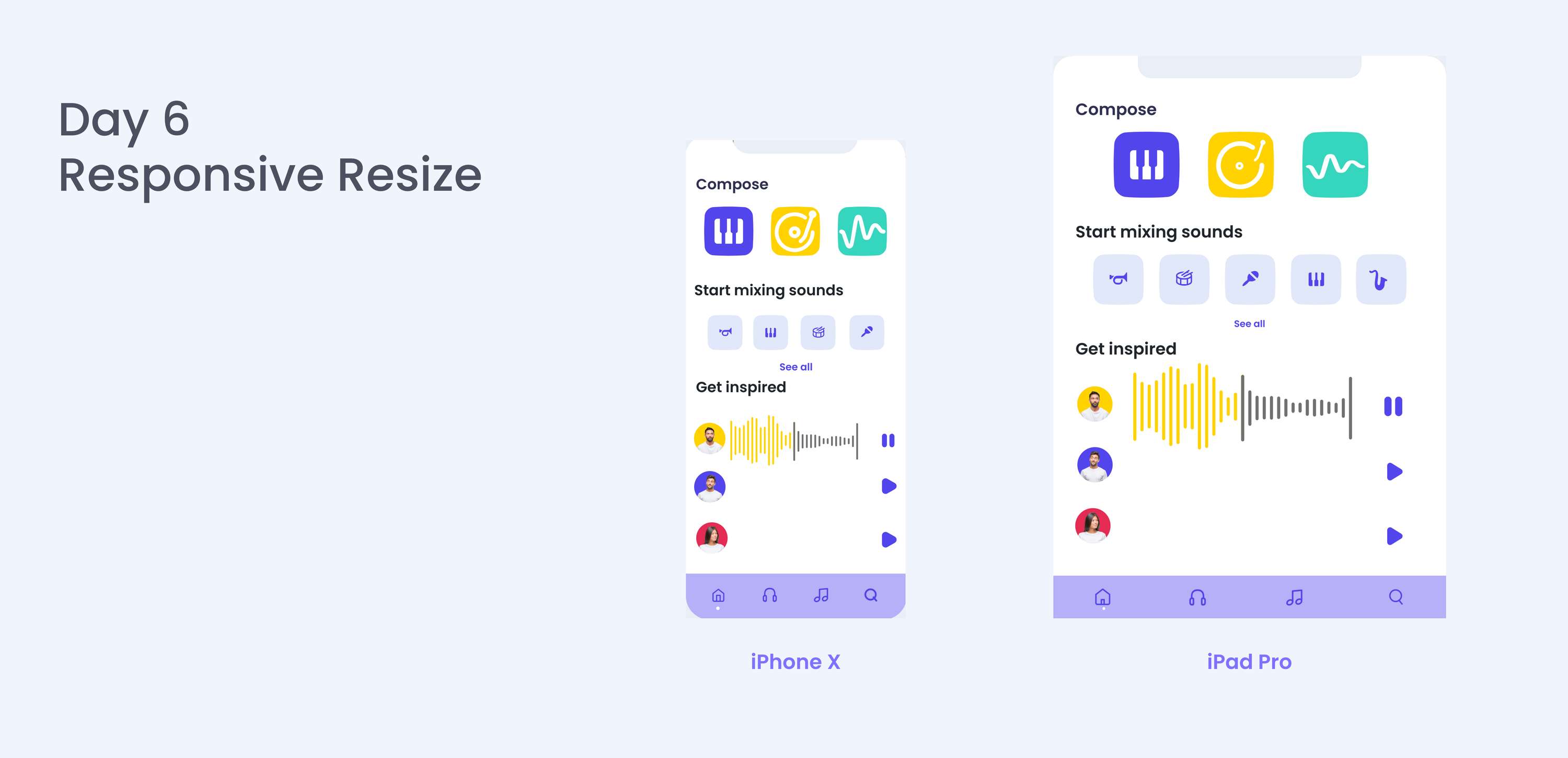 MasterBeat - Adobe XD Daily Challenge by Ivana D'Accico