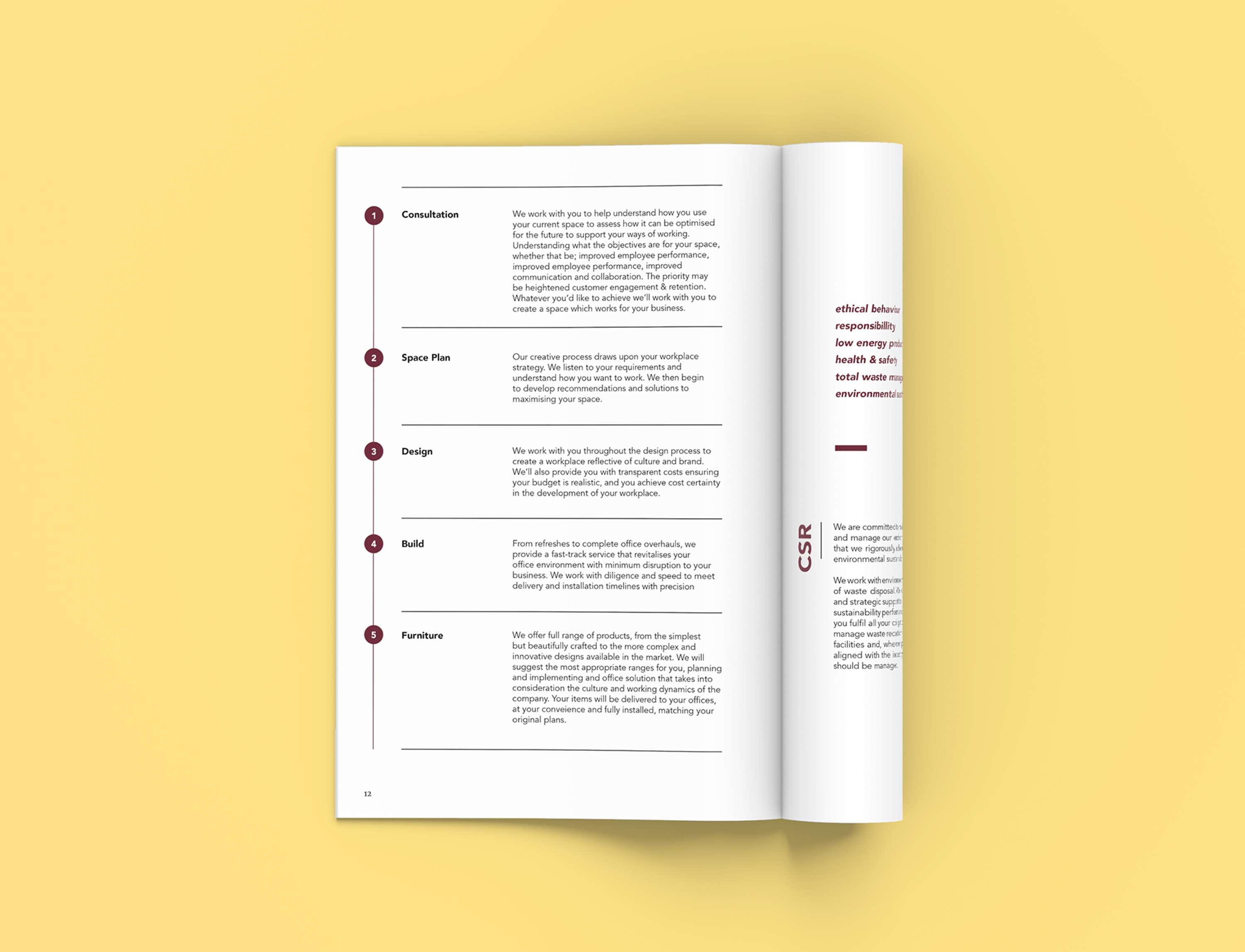 Brochure for Design&Build company by Barbora Kratochvilová