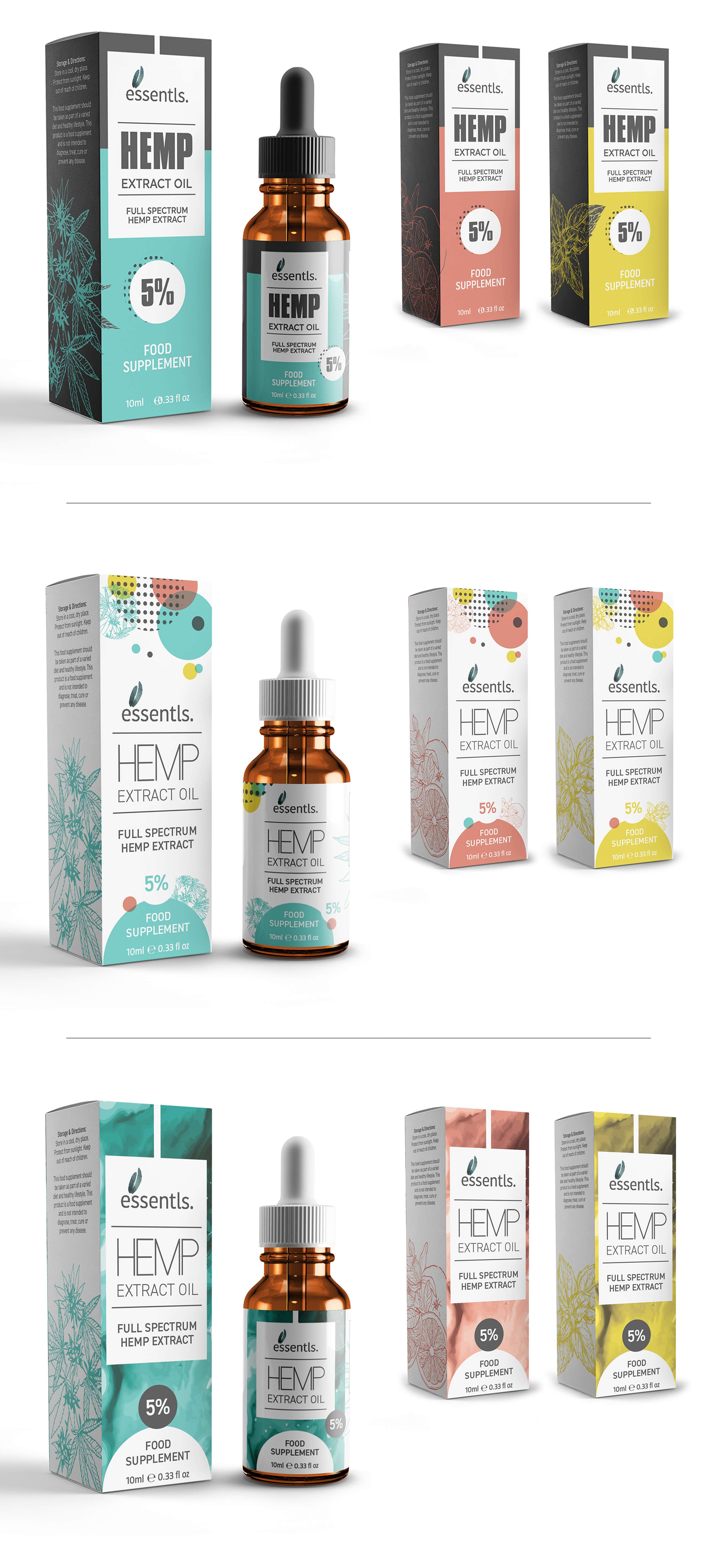 essentls packaging design by Michele Finucane