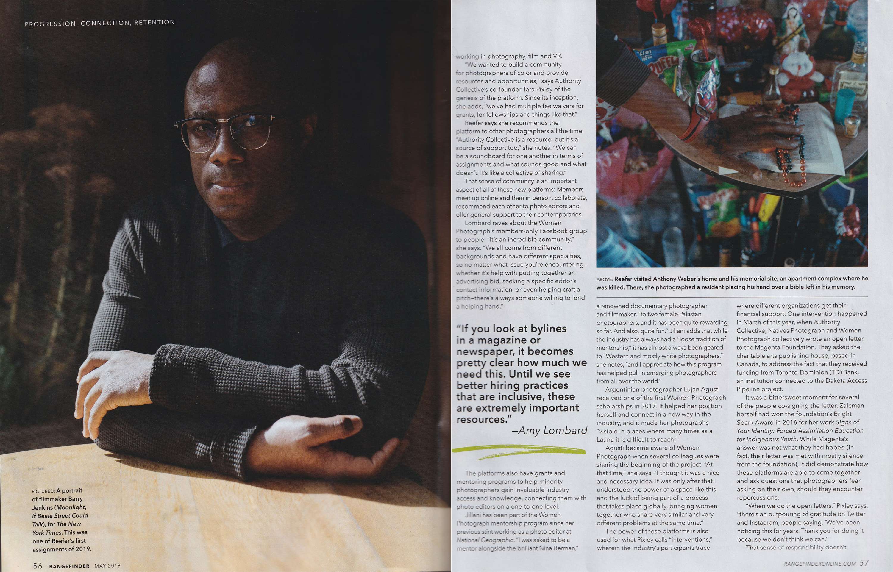 Social Network feature for May issue of Rangefinder magazine by Greer McNally