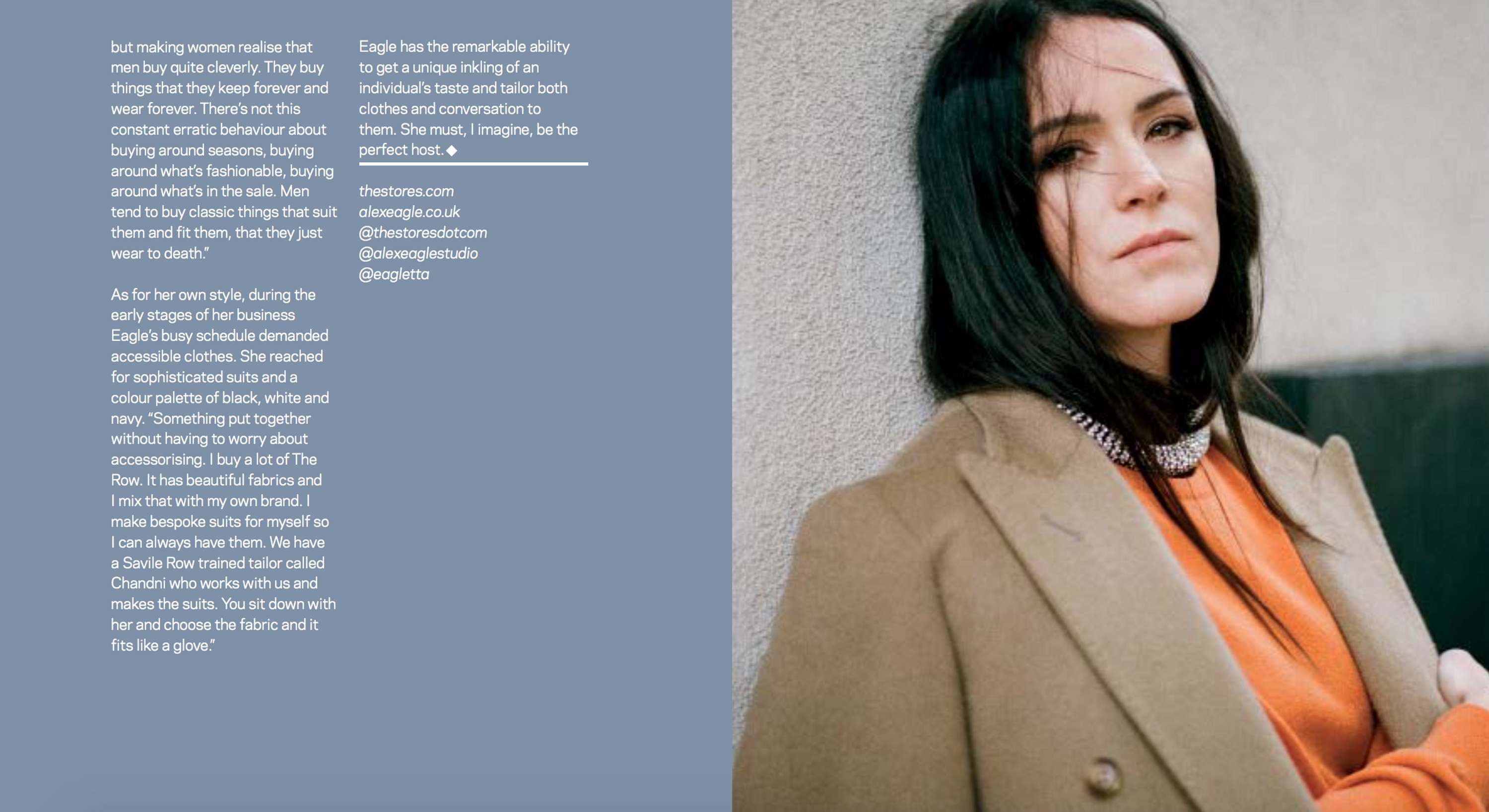 Alex Eagle Profile by Kiera Chapman