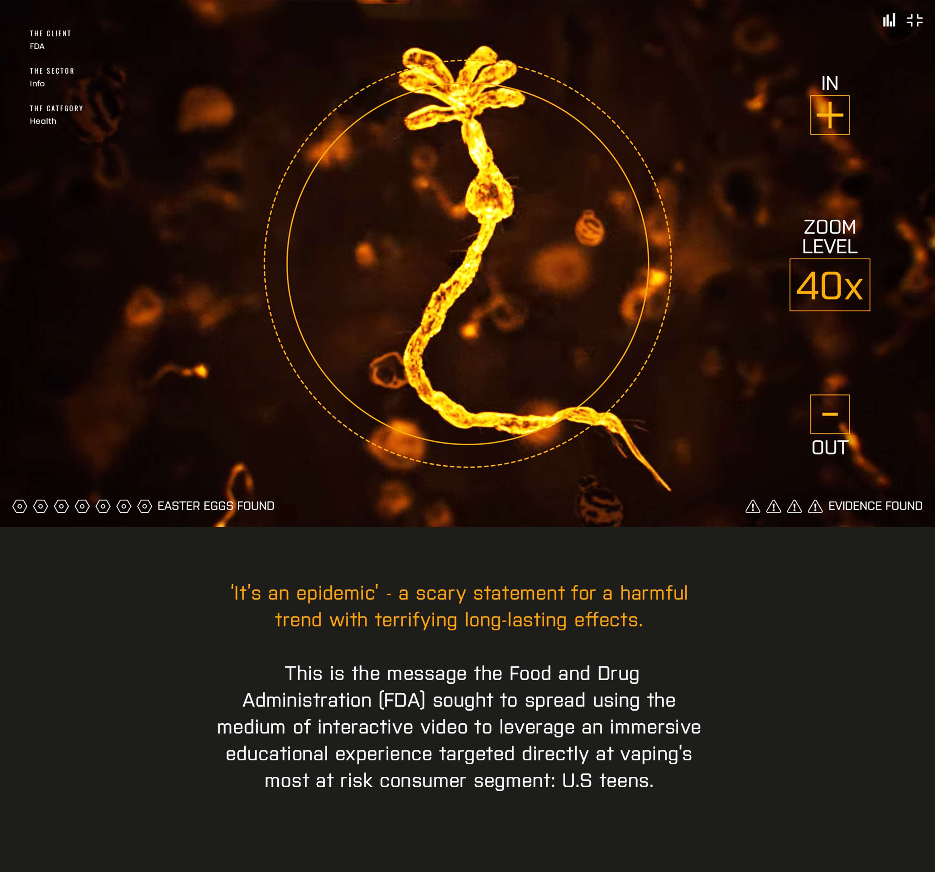 Whats's in a vape - Interactive Video Site by WIREWAX