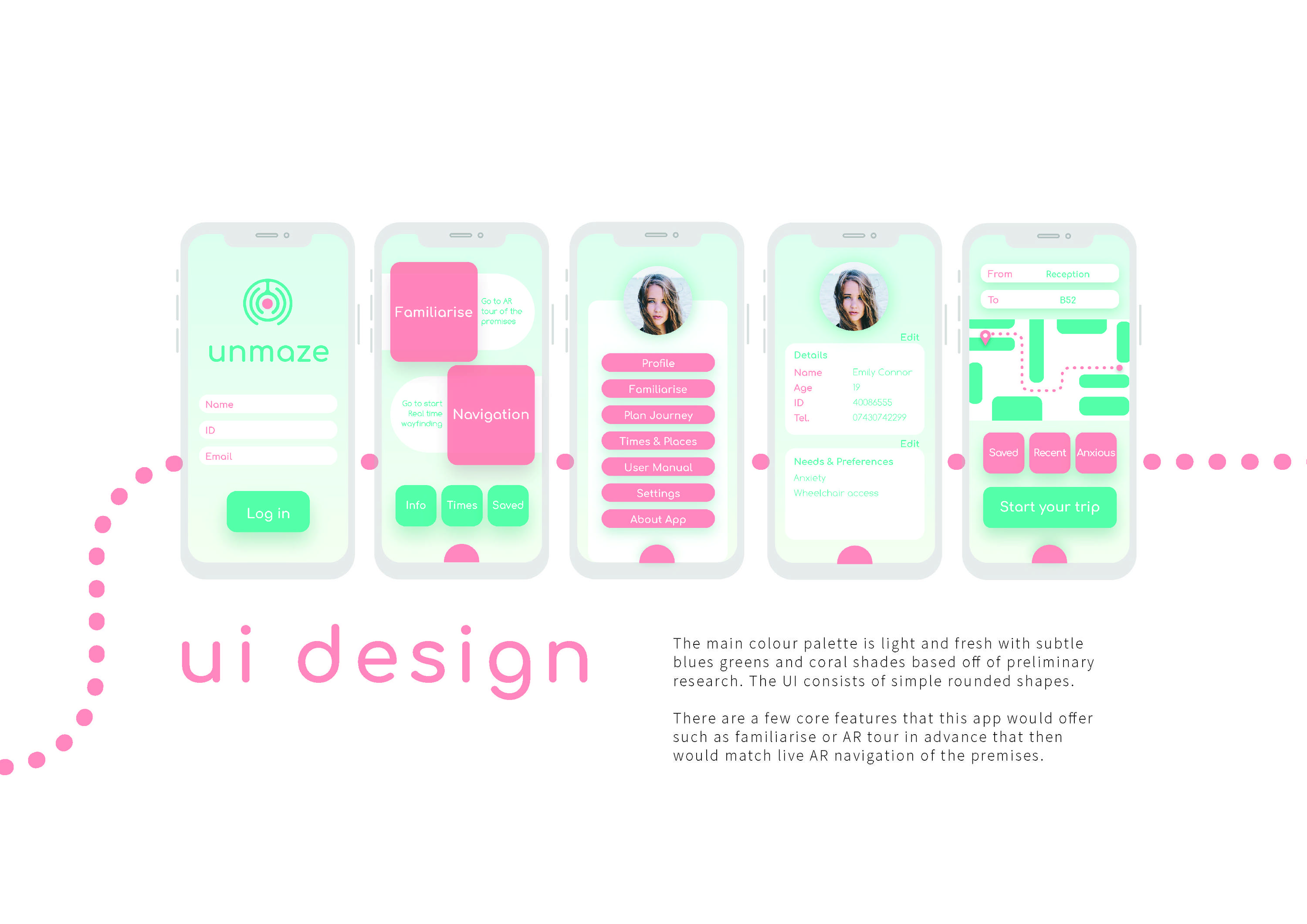 App Design and Concept Proposal - AR Wayfinding by Anastasia Vojevodko