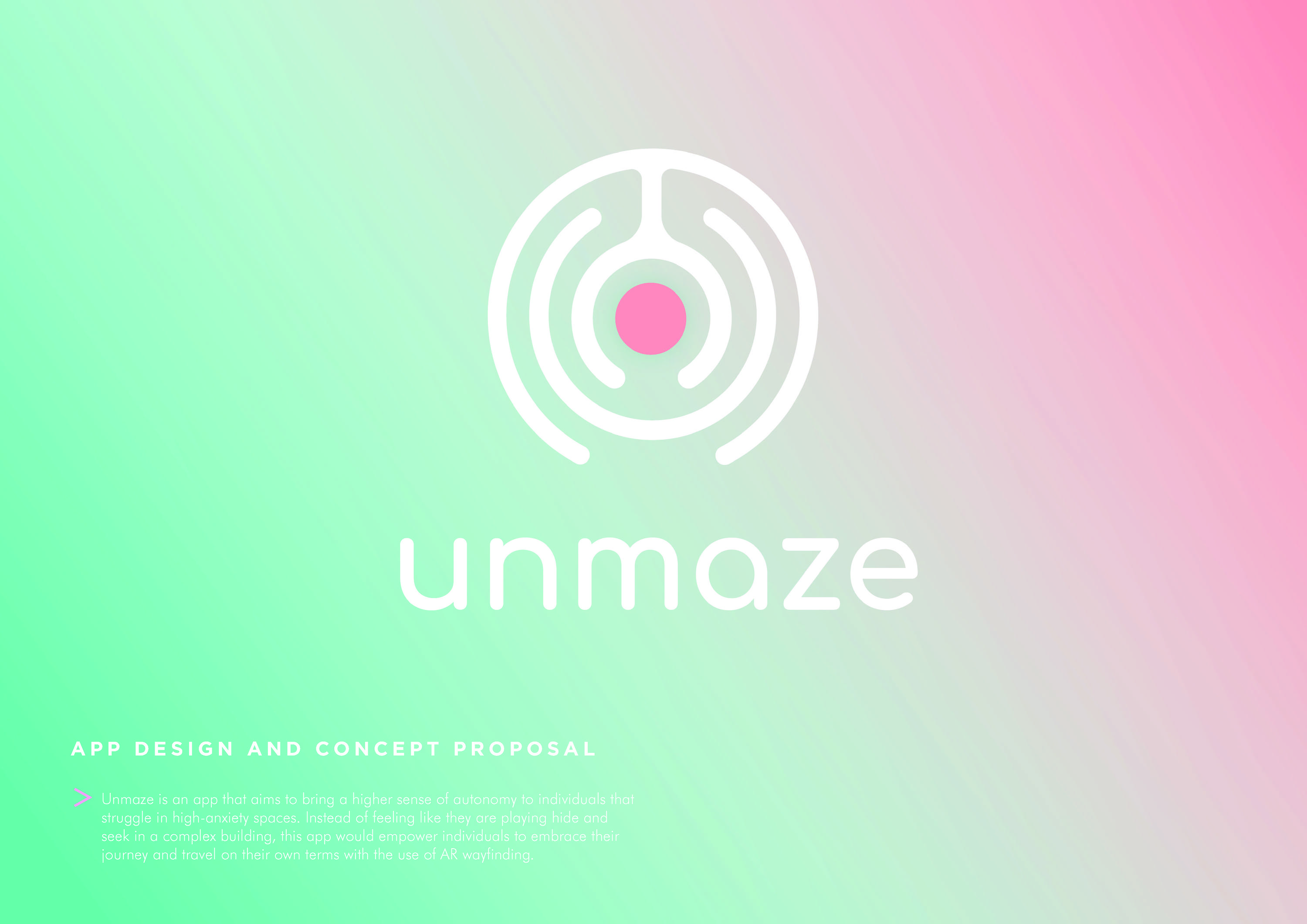 App Design and Concept Proposal - AR Wayfinding by Anastasia Vojevodko