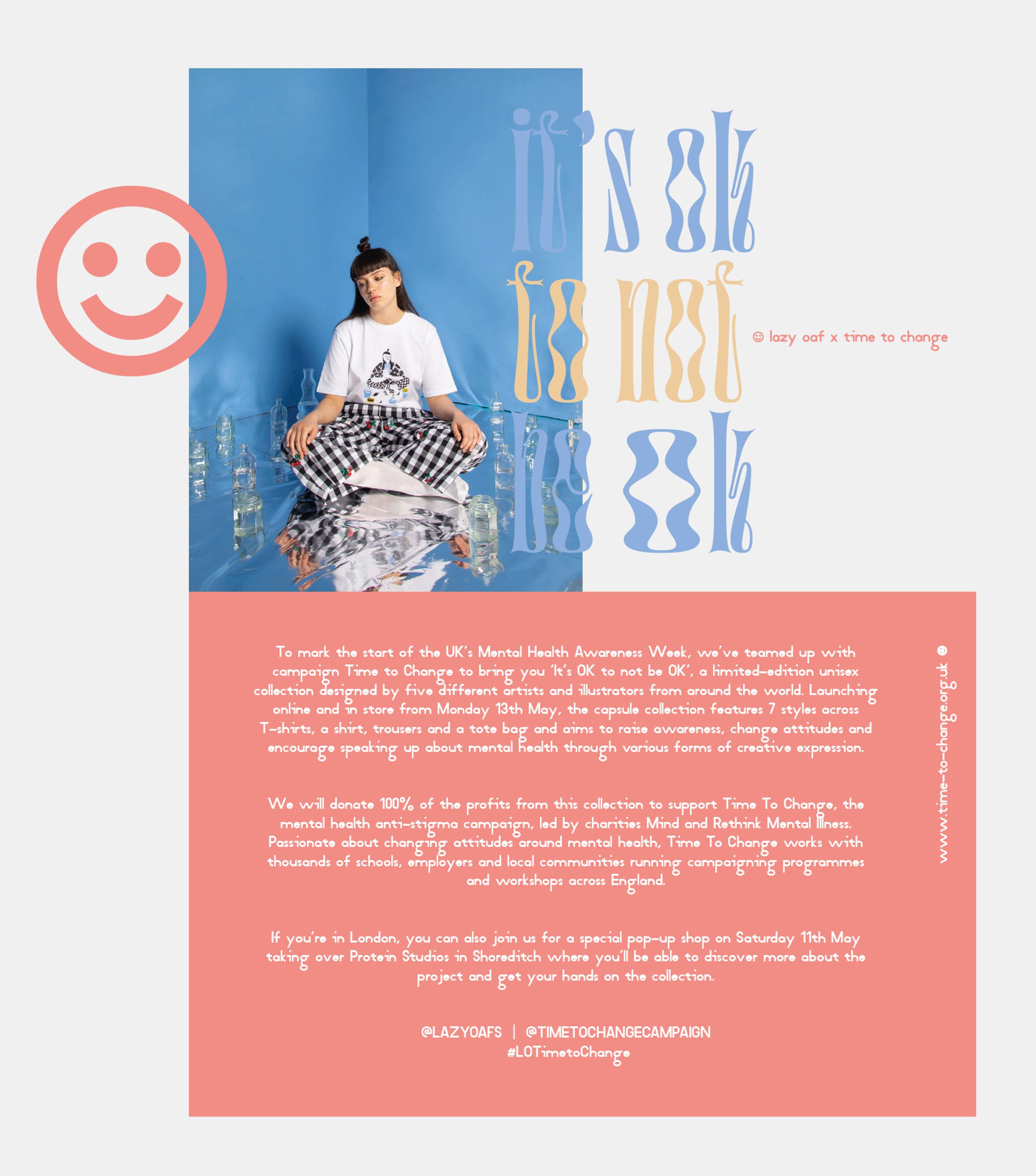 Lazy Oaf x Time to Change by Chiara Polverini