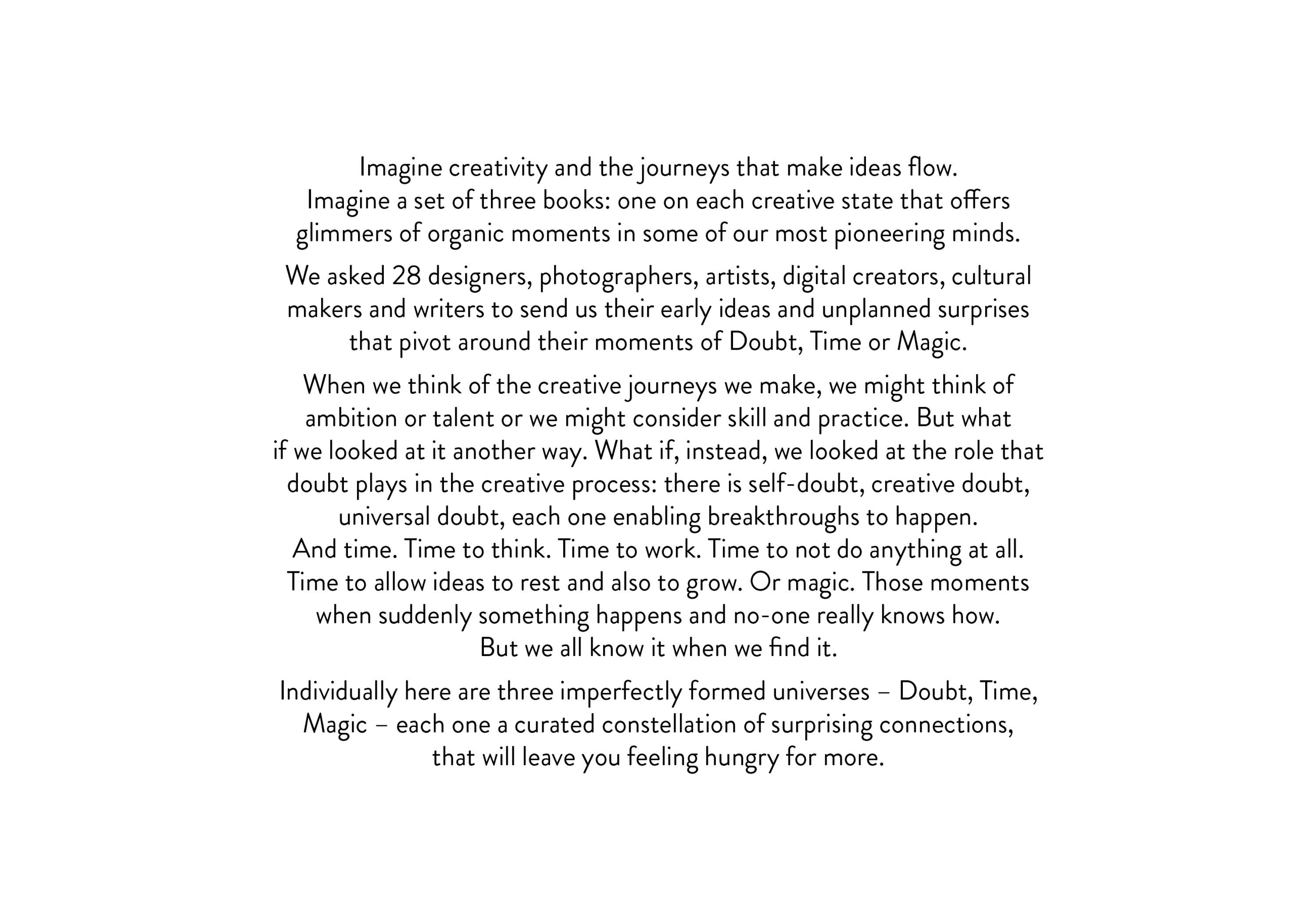 WeTransfer - Doubt, Time & Magic by Sophie Heath
