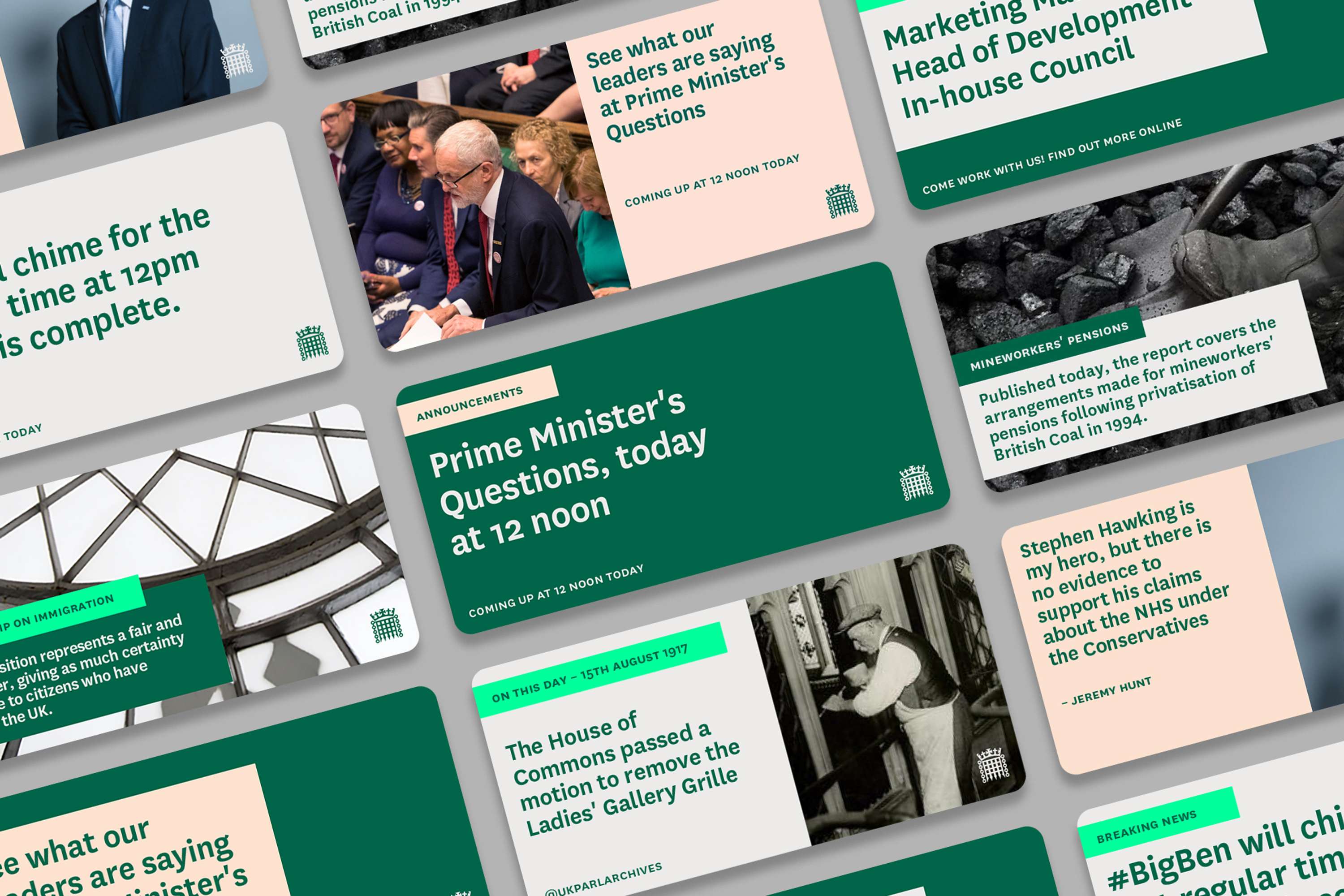 Creating a new visual operating system for The House of Commons... by Simon Manchipp
