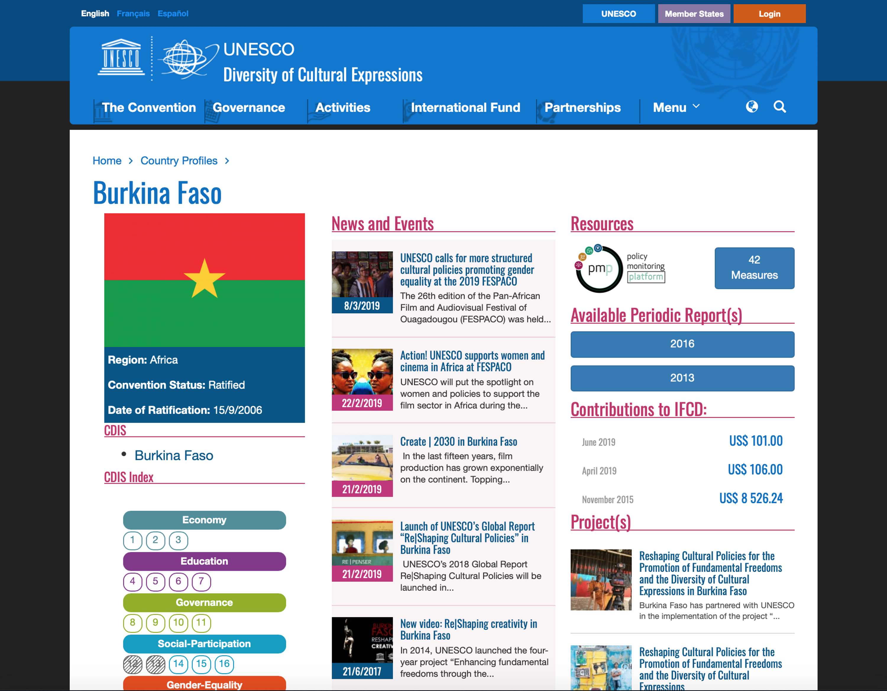Web&UI Development / UNESCO Creativity Knowledge Management System by Emanuele Cidonelli