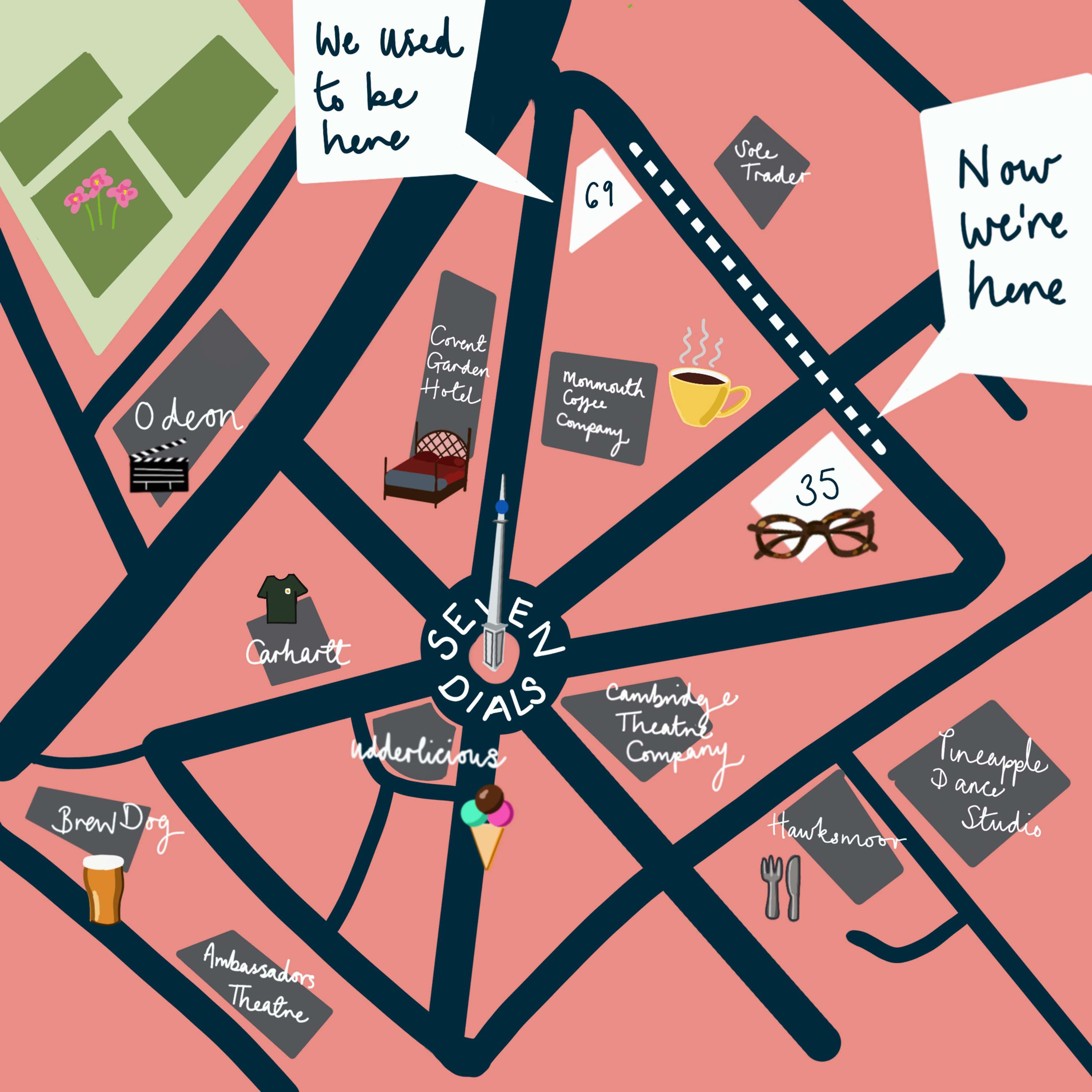 Ollie Quinn Map Illustration by Sarah Peters