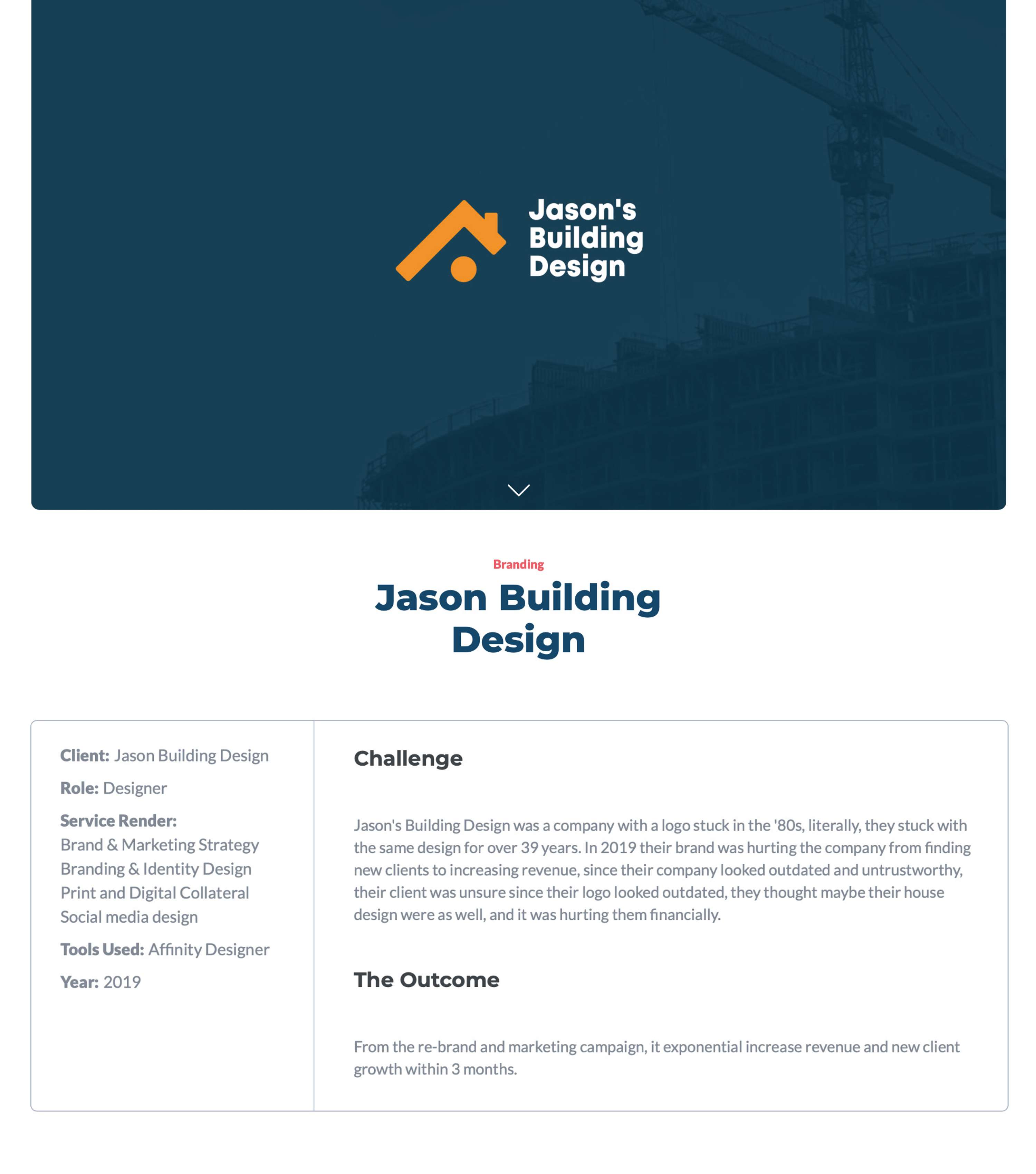 Jason's Building Design - Case Study by Andrew Salfinger