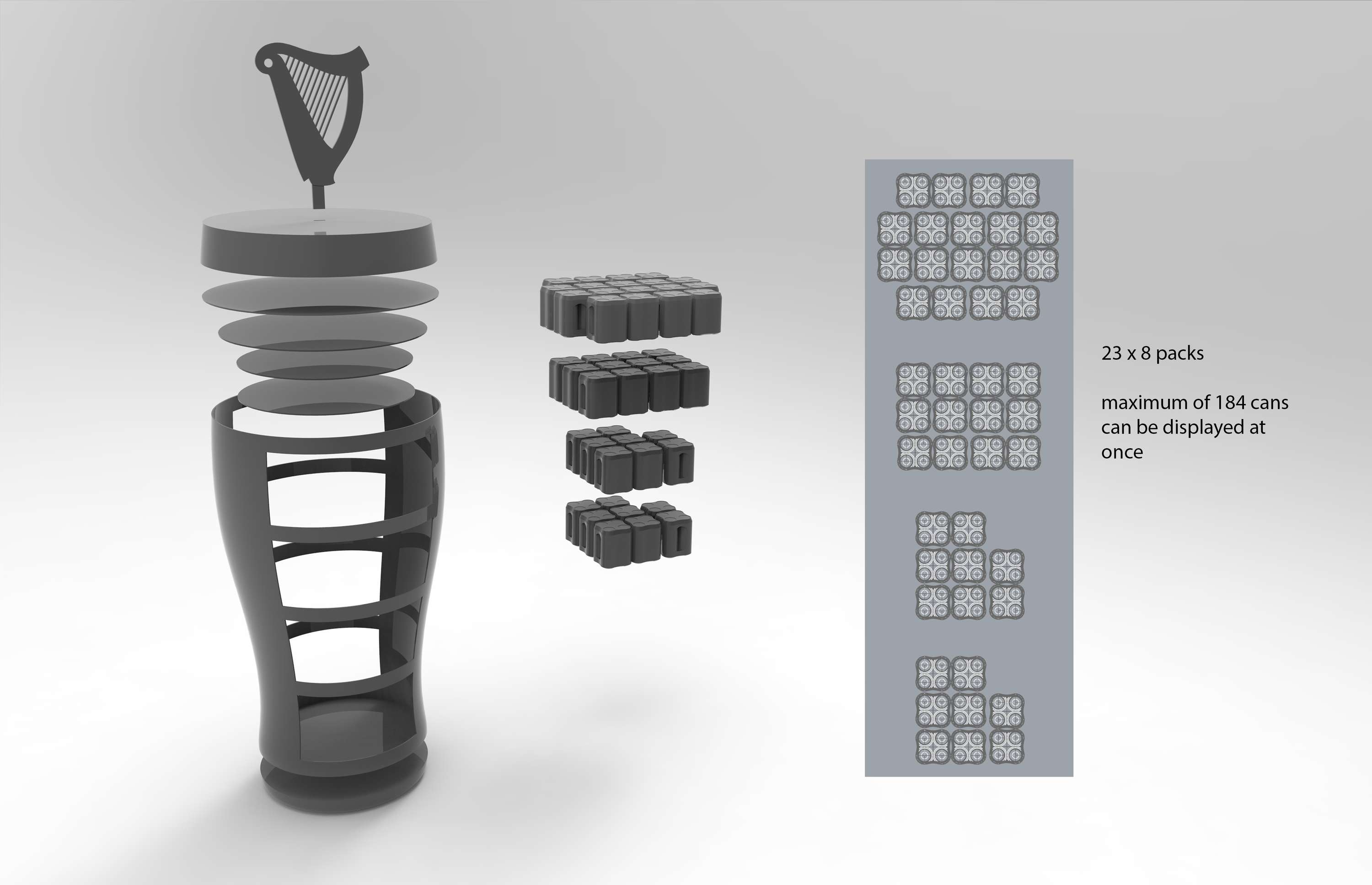 Guinness Extra Stout Display stand by Jin-ho Jeong
