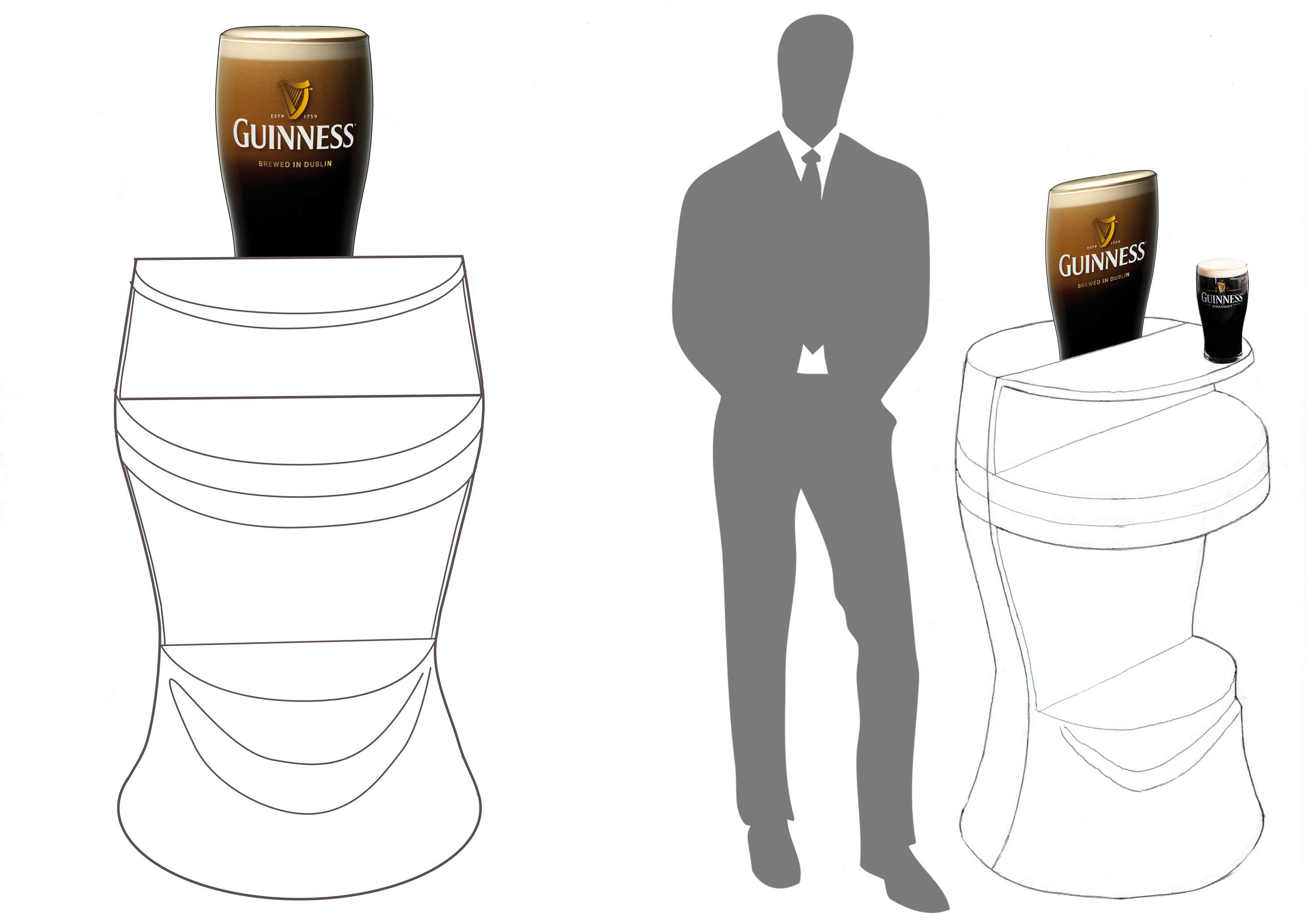 Guinness Extra Stout Display stand by Jin-ho Jeong