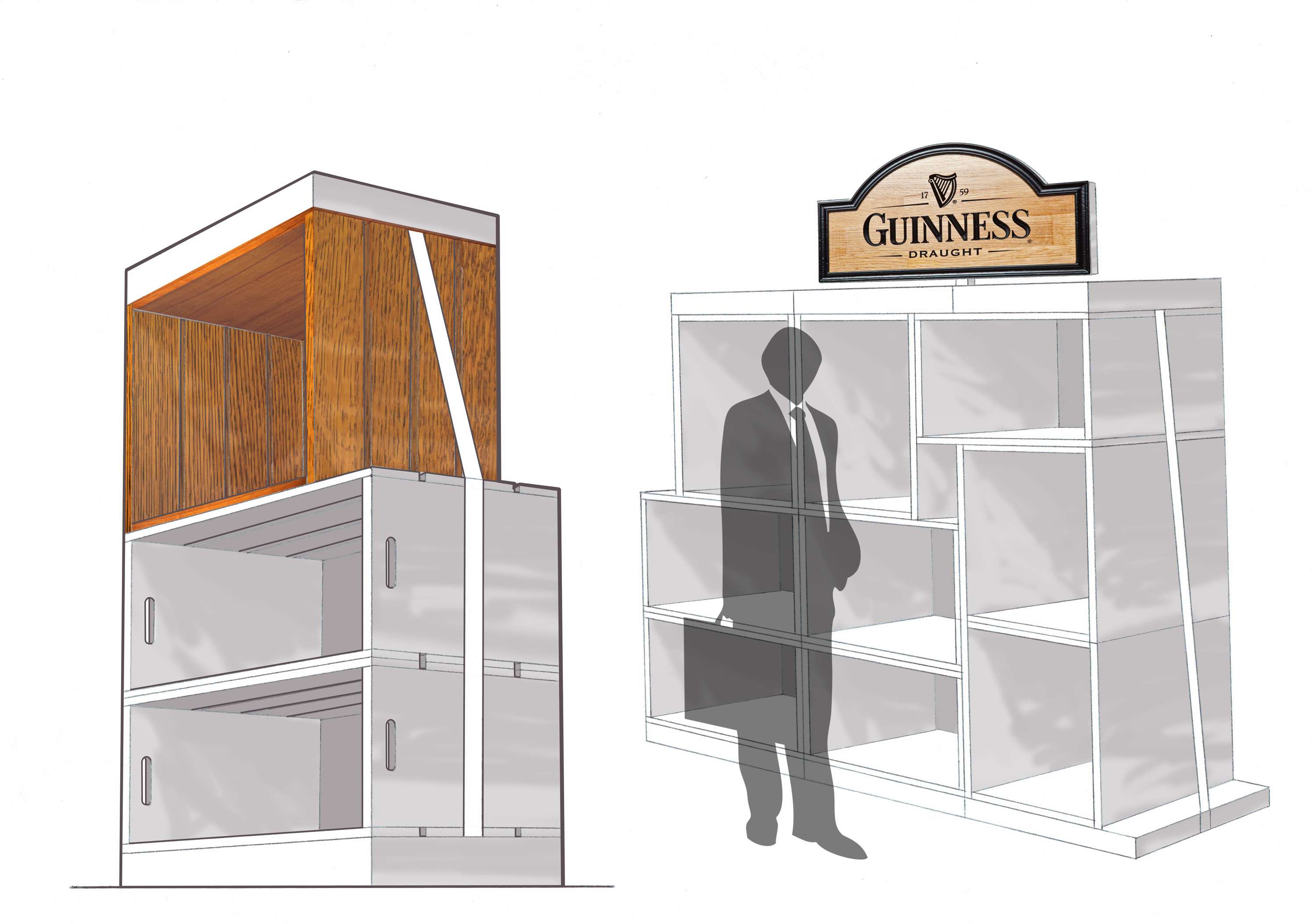 Guinness Extra Stout Display stand by Jin-ho Jeong