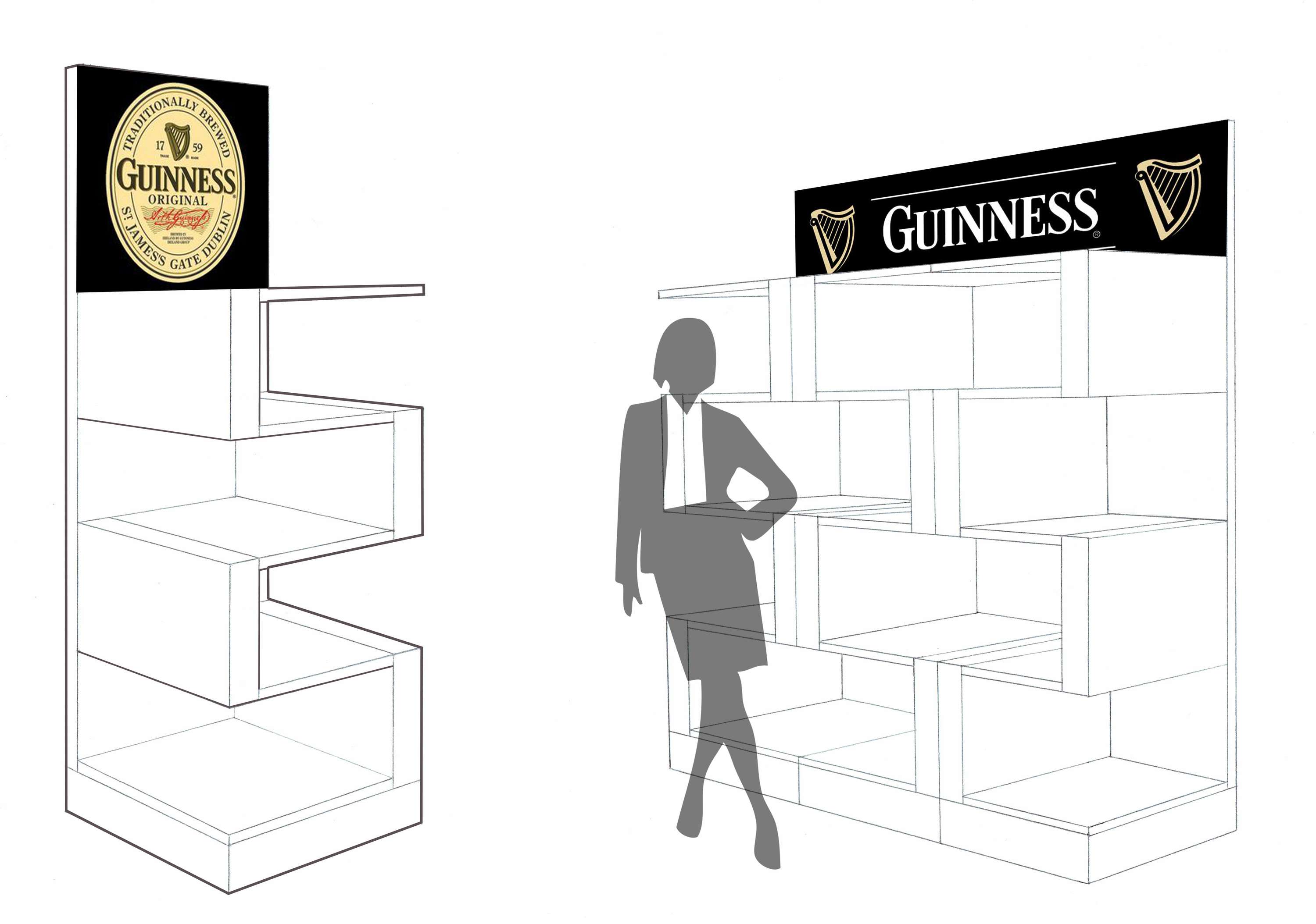 Guinness Extra Stout Display stand by Jin-ho Jeong