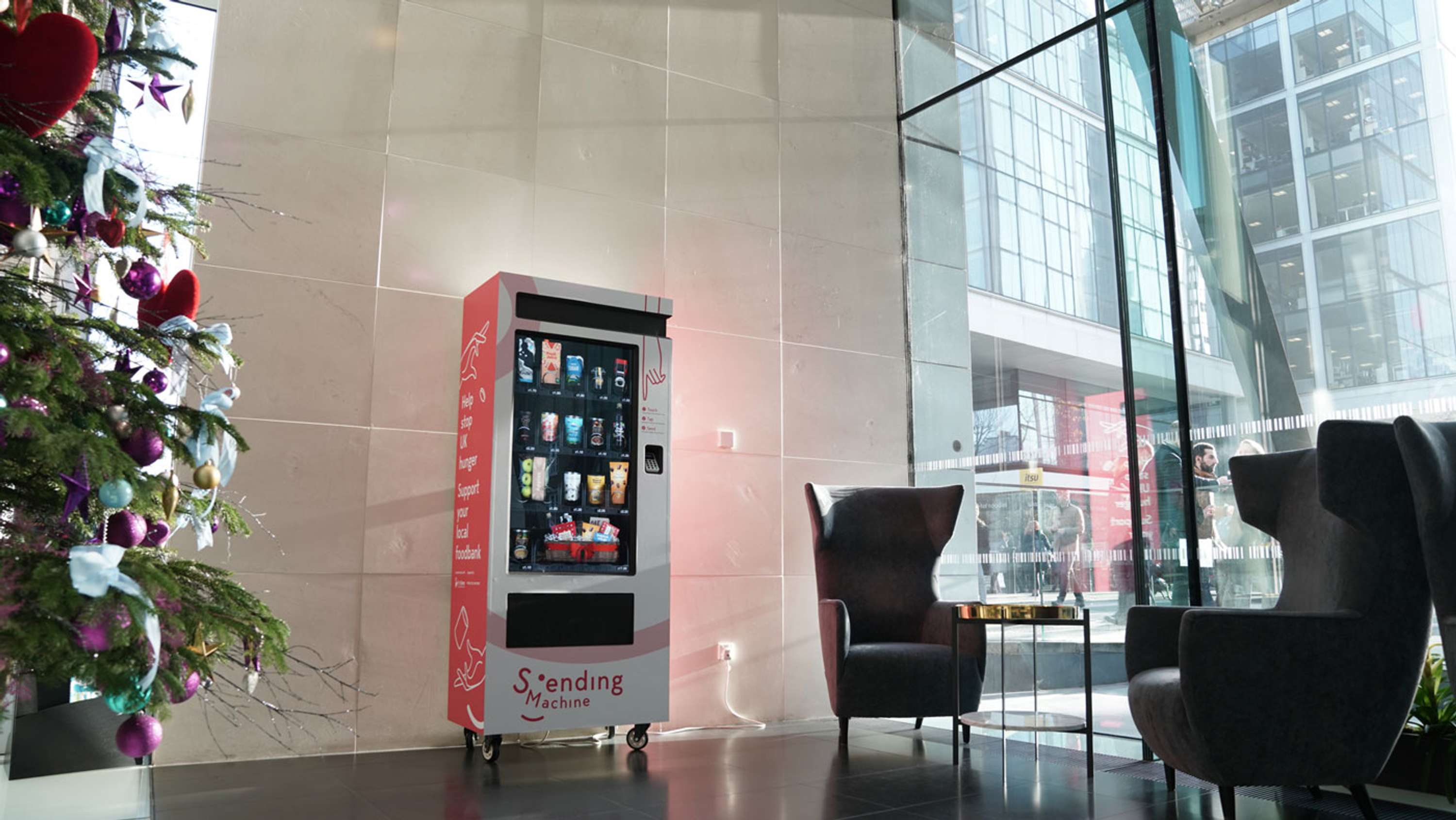 Sending Machine. A digital foodbank by Daniele Signoriello