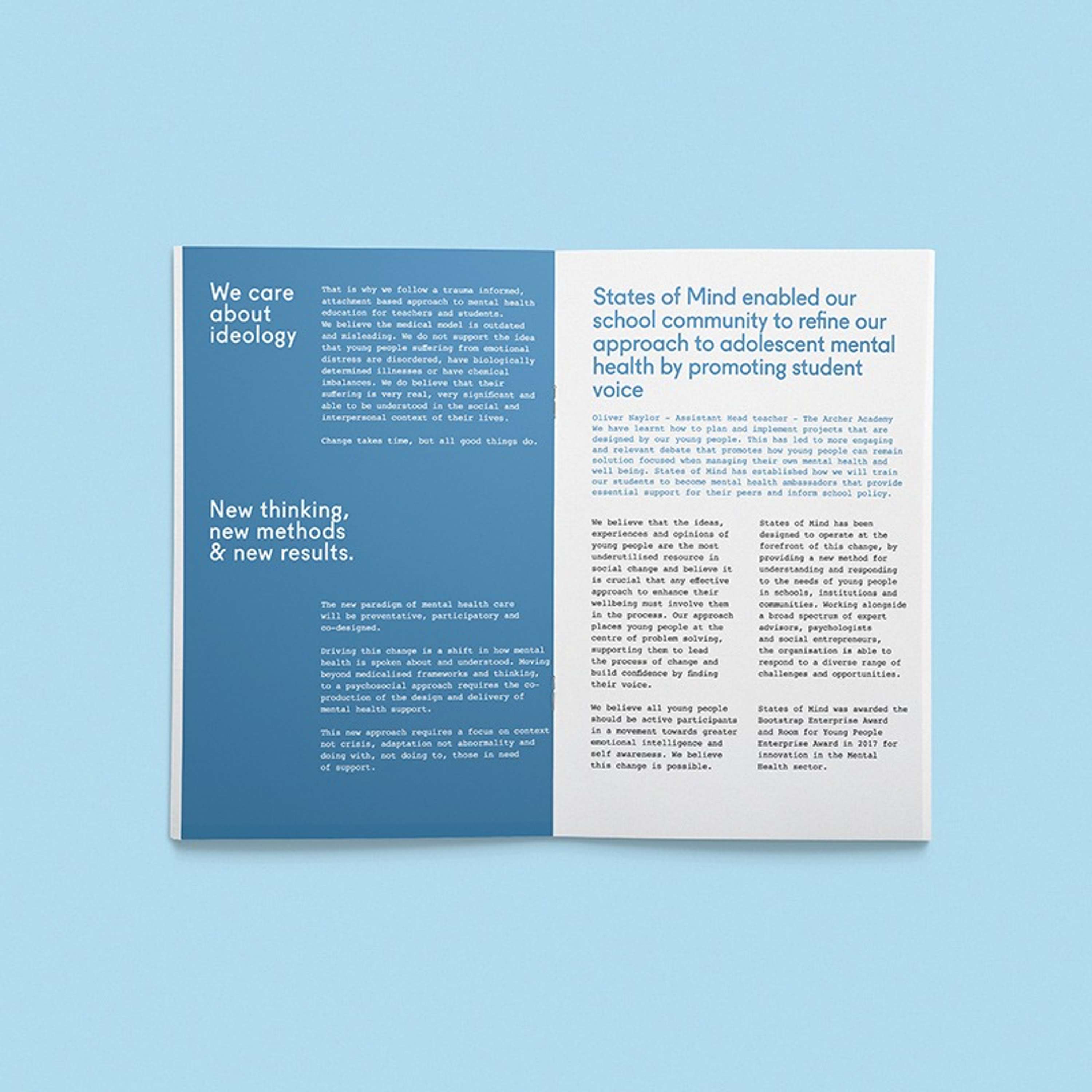 Branding and Editorial Design for States of Mind by Estefania Panizza