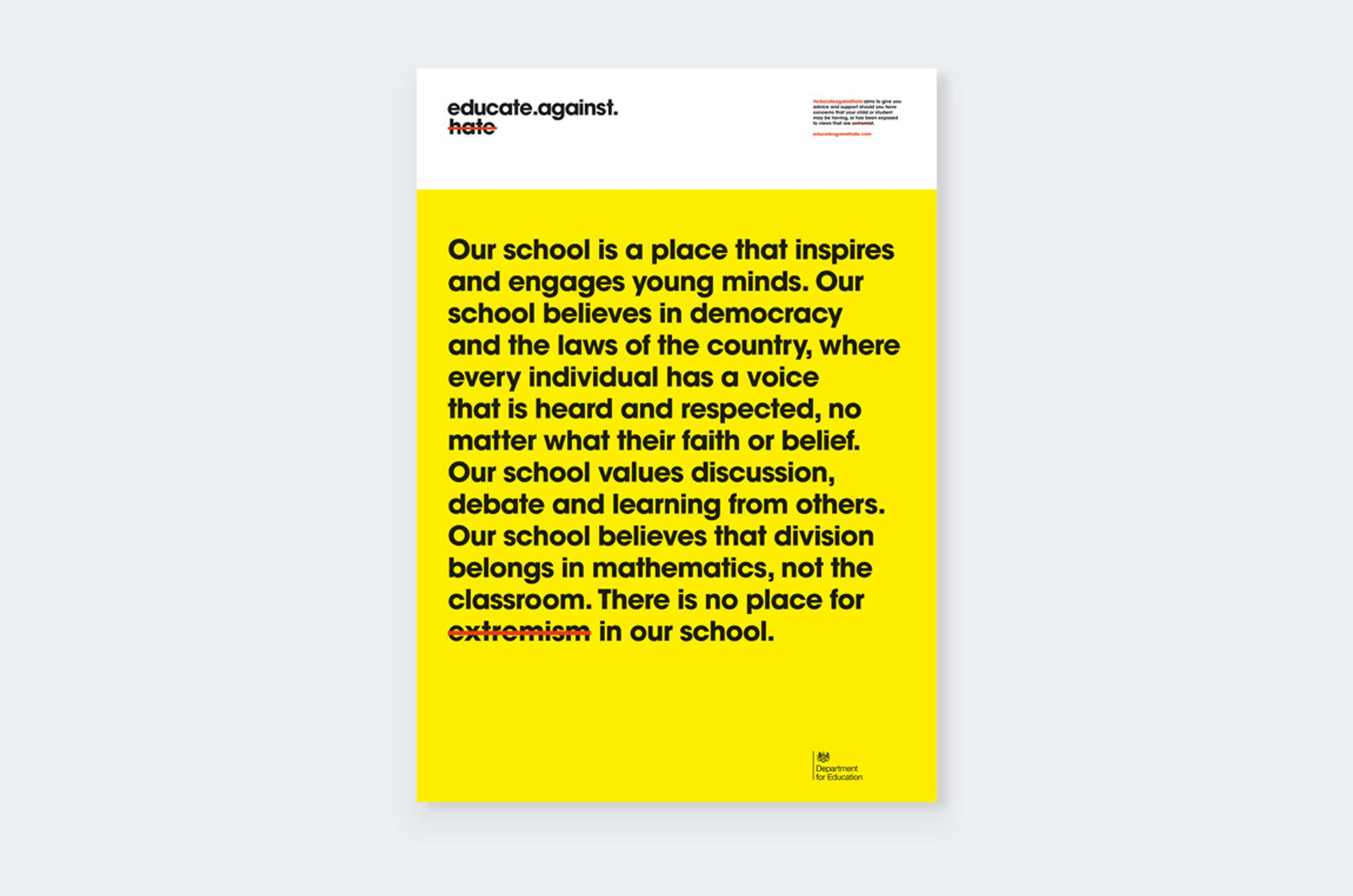 Educate Against Hate by Simon Theis Jensen