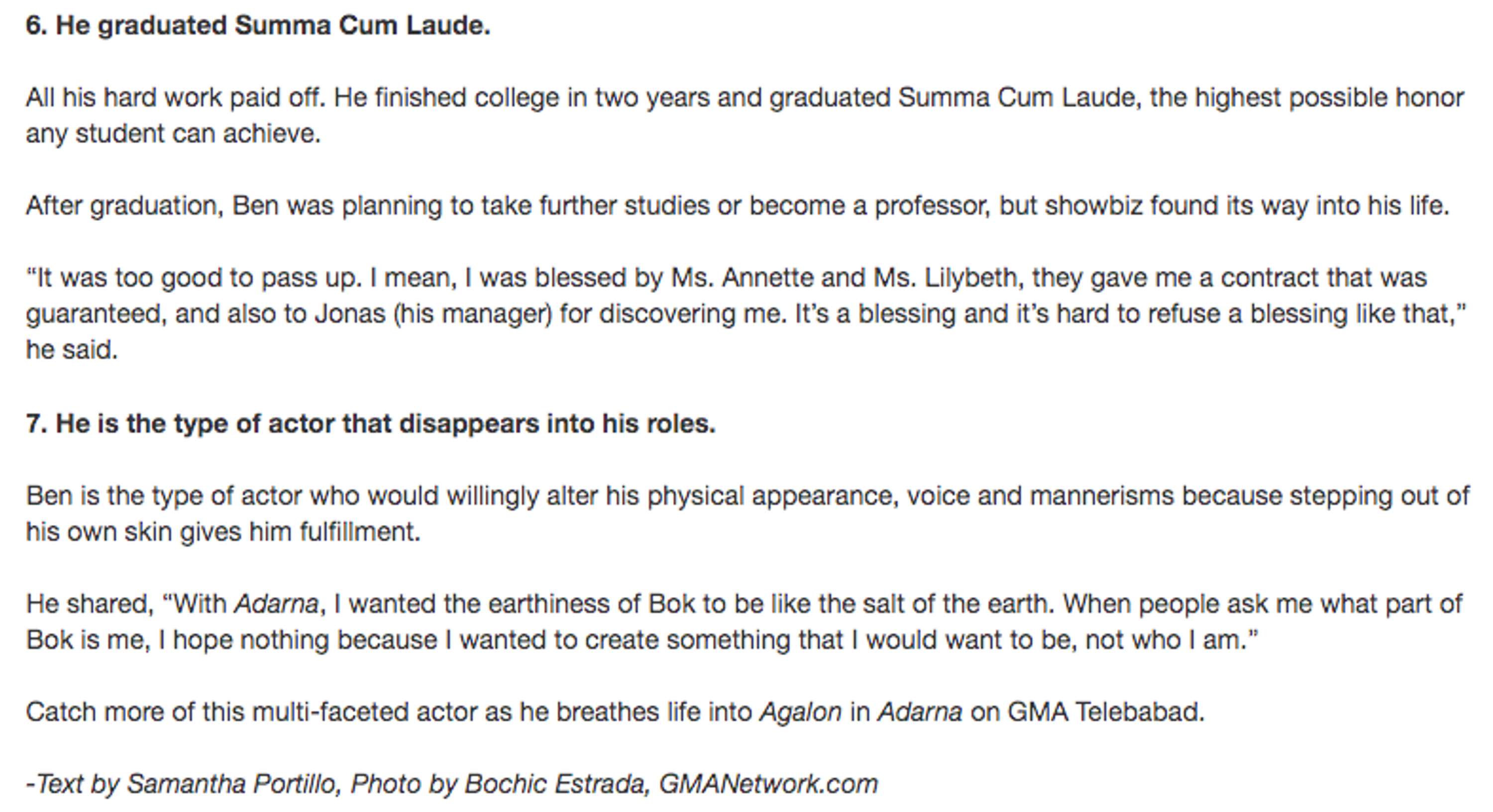 Celebrity Write-up featuring Benjamin Alves by Samantha Portillo-Corodeanu