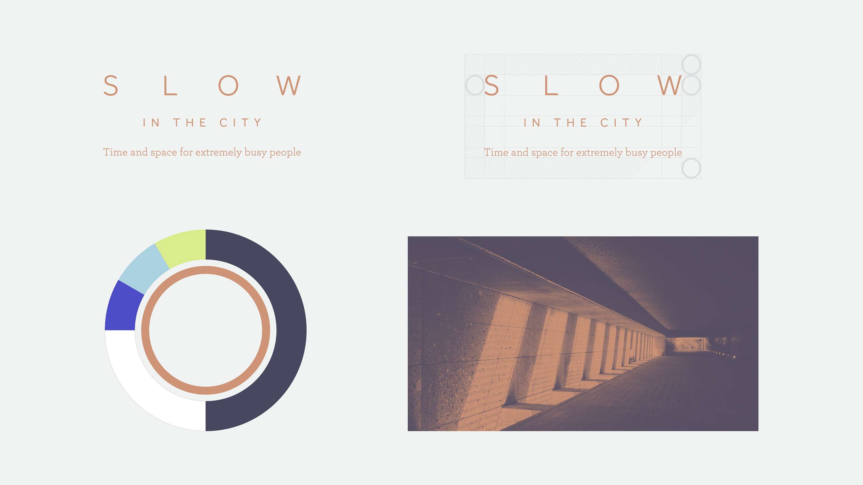 S L O W - Identity expansion and reinvention, collateral design and style guide by Catalina Larkins