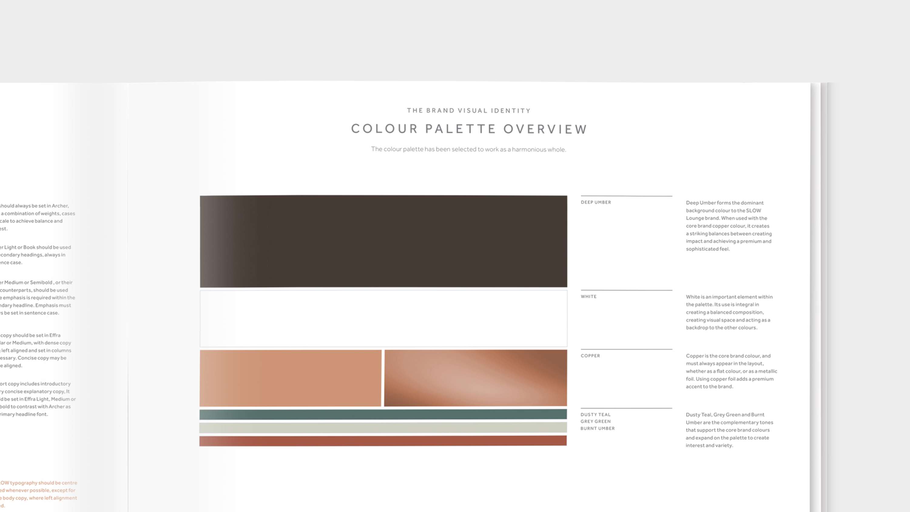 S L O W - Identity expansion and reinvention, collateral design and style guide by Catalina Larkins