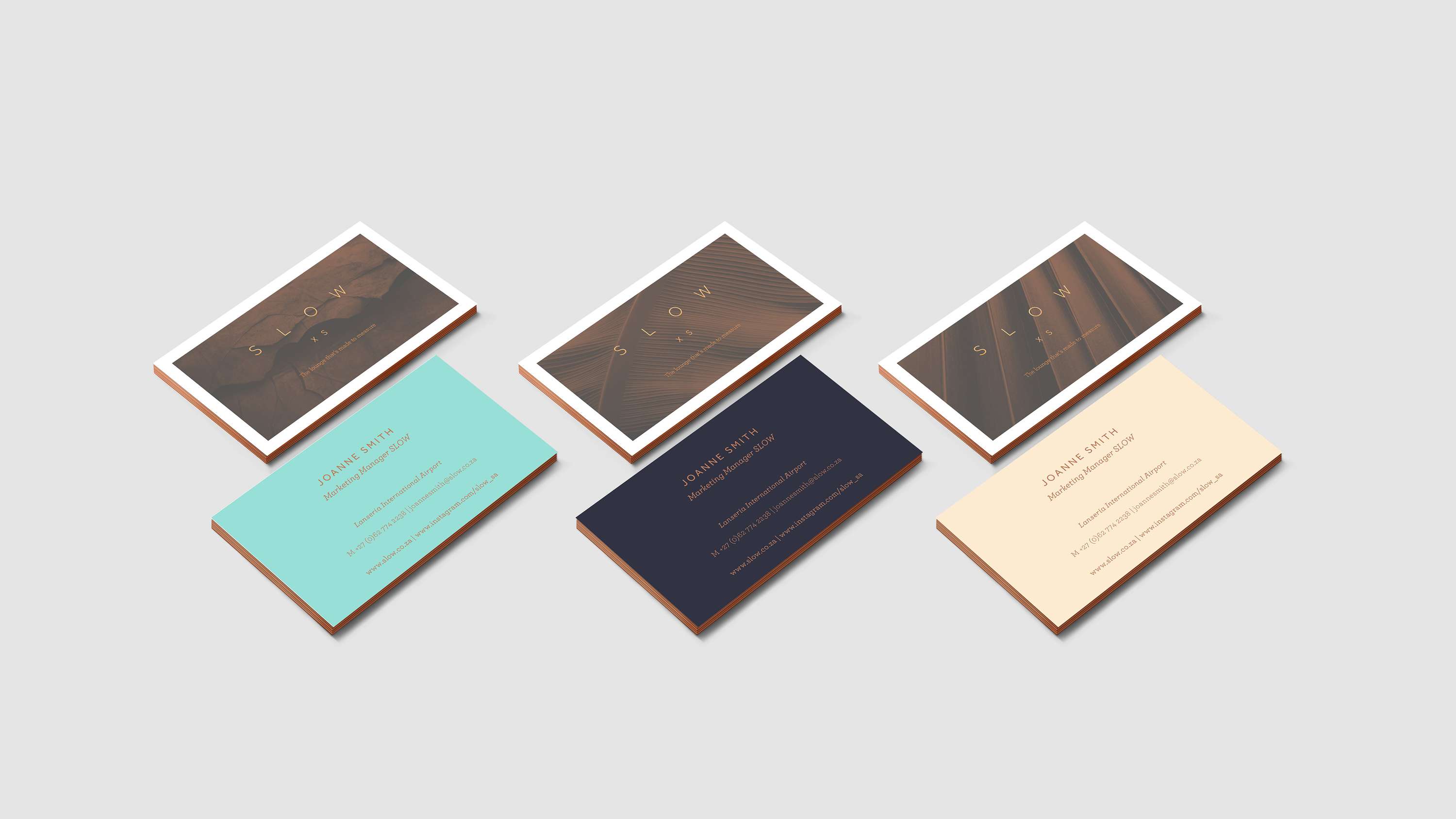 S L O W - Identity expansion and reinvention, collateral design and style guide by Catalina Larkins