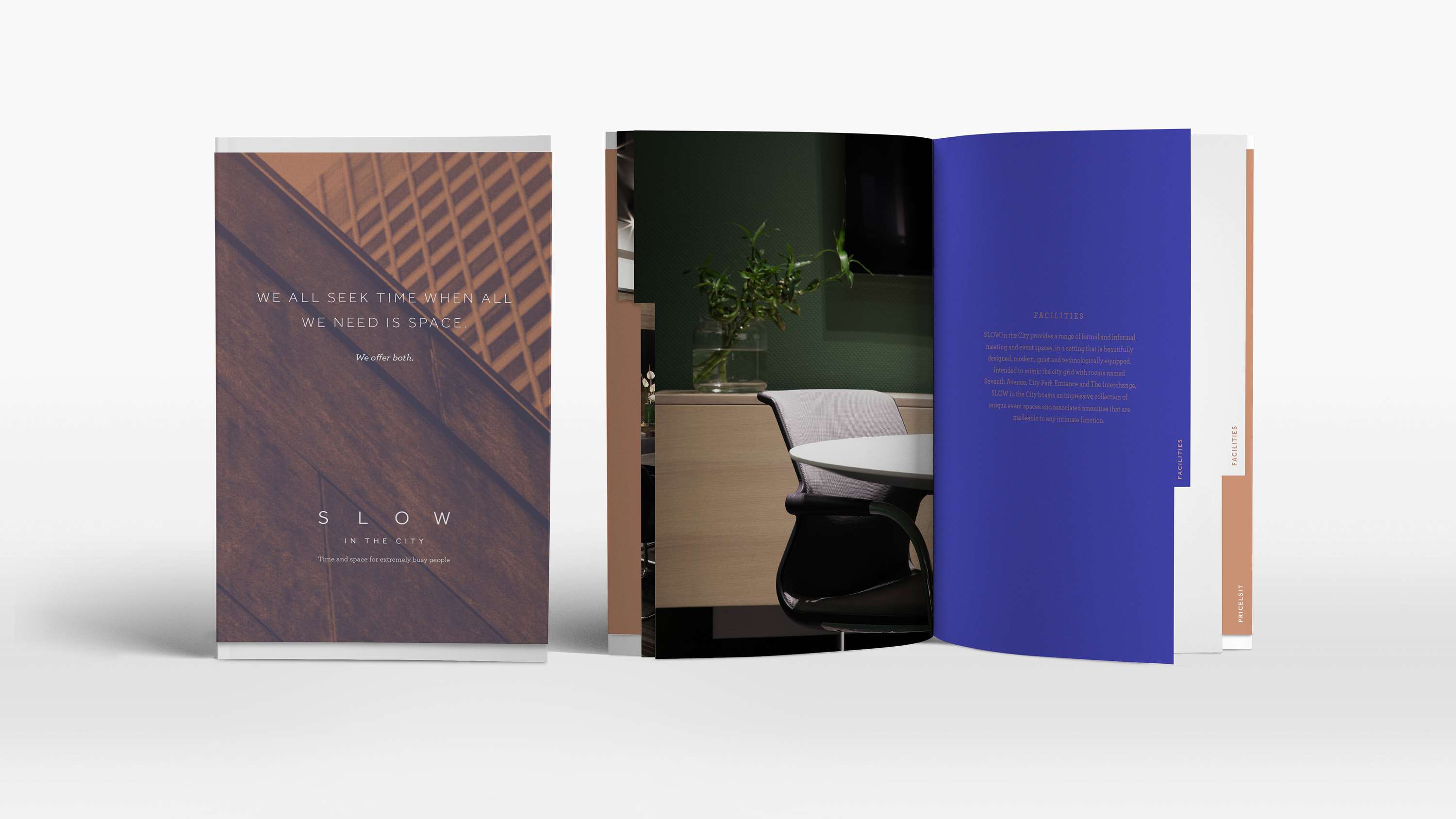 S L O W - Identity expansion and reinvention, collateral design and style guide by Catalina Larkins