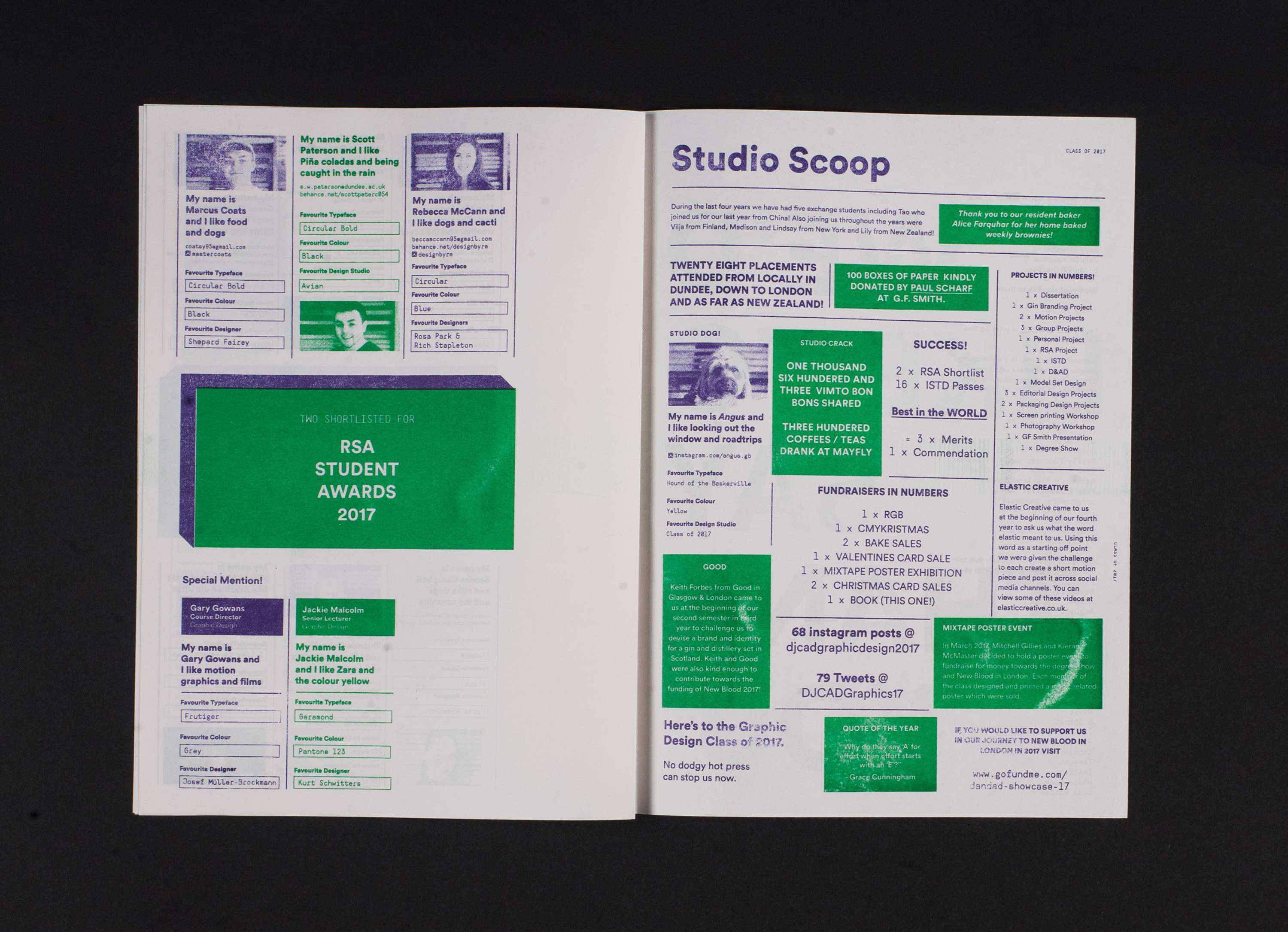 We Used To Be Design Students | DJCAD Degree Show Booklet 2017 by Rhianne Connelly
